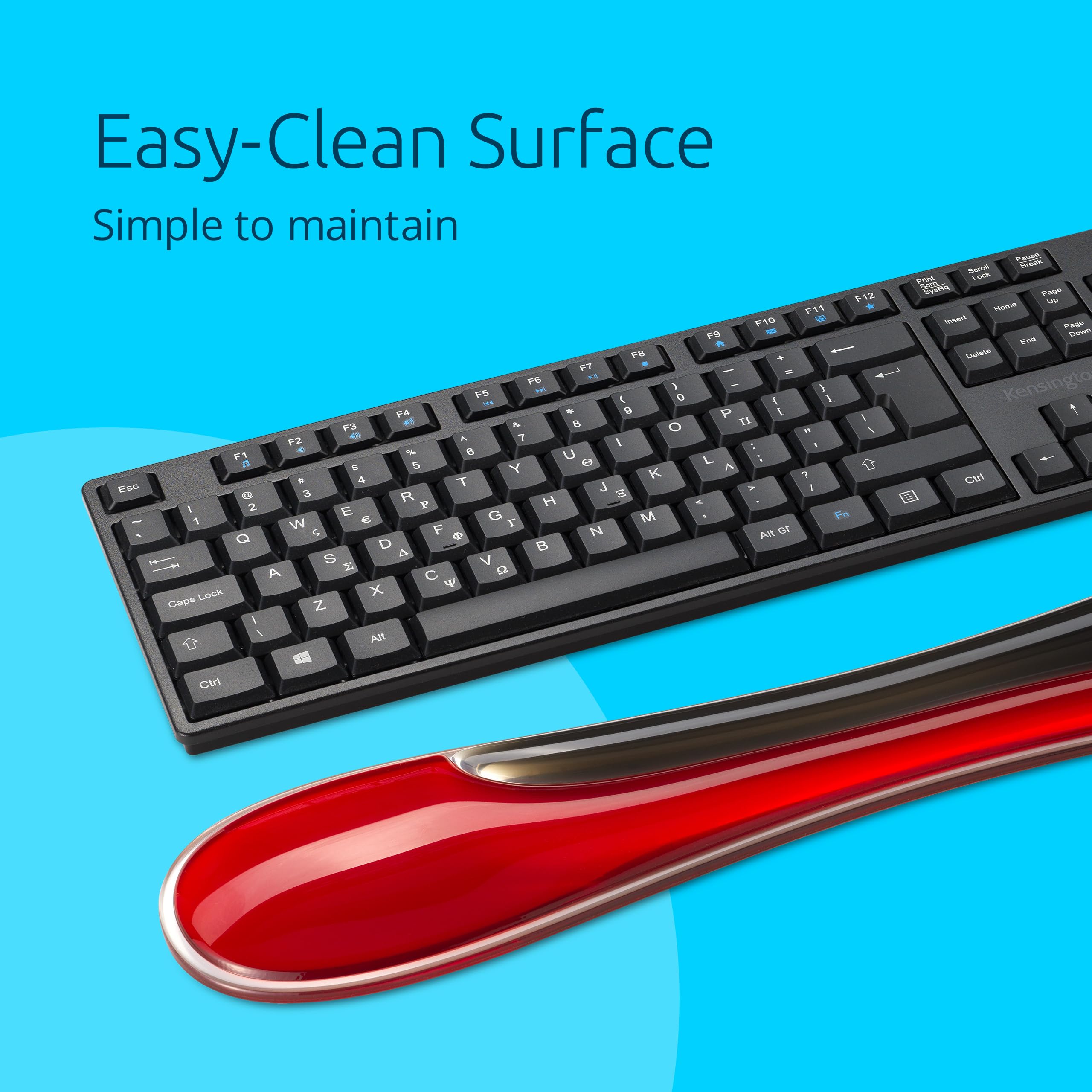 kensington-slim-duo-gel-wrist-rest-for-low-profile-keyboards-k62442ww-red-19-x-3 image 4