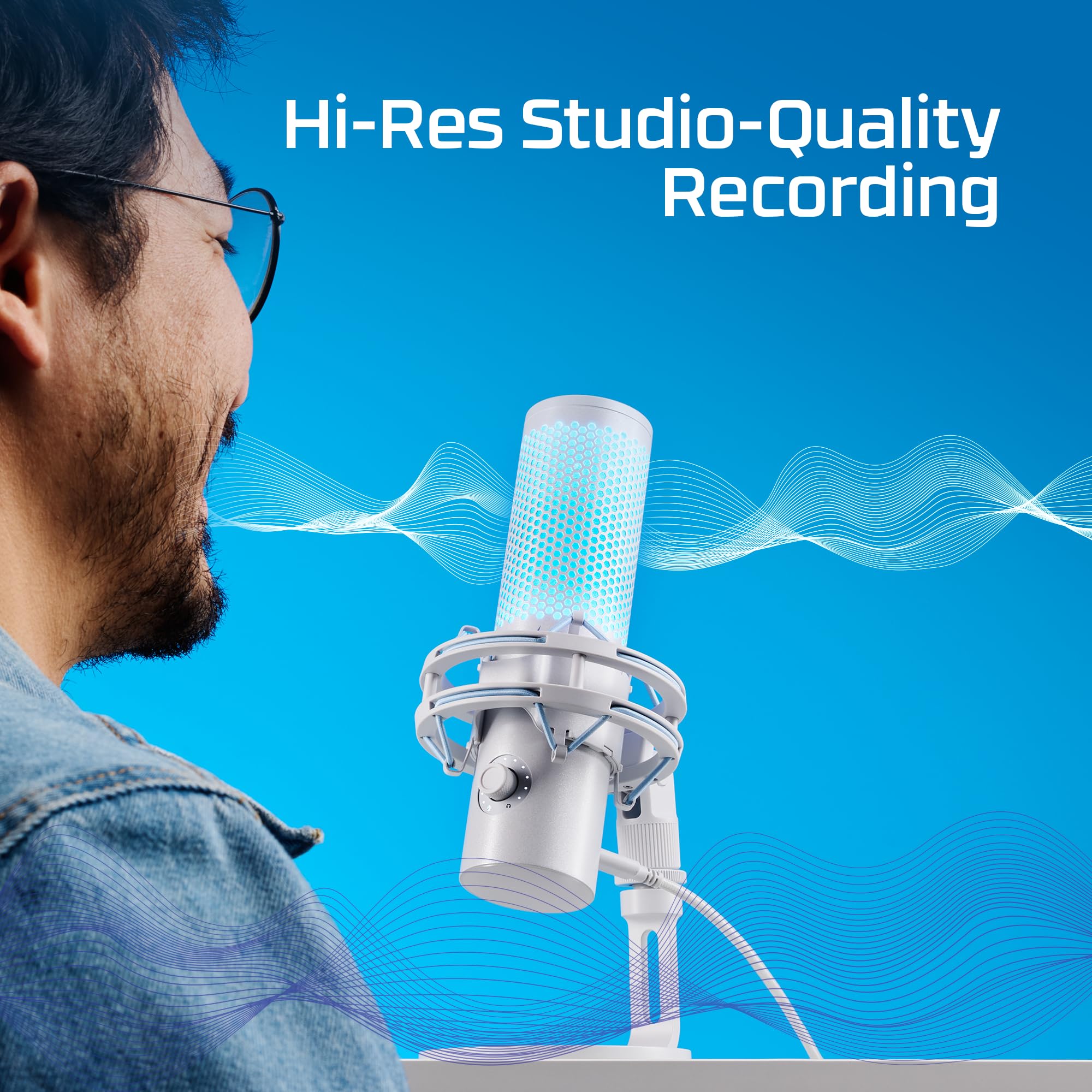 hyperx-quadcast-2-frost-usb-microphone-gaming-streaming-podcasting-with-shock-mo image 4