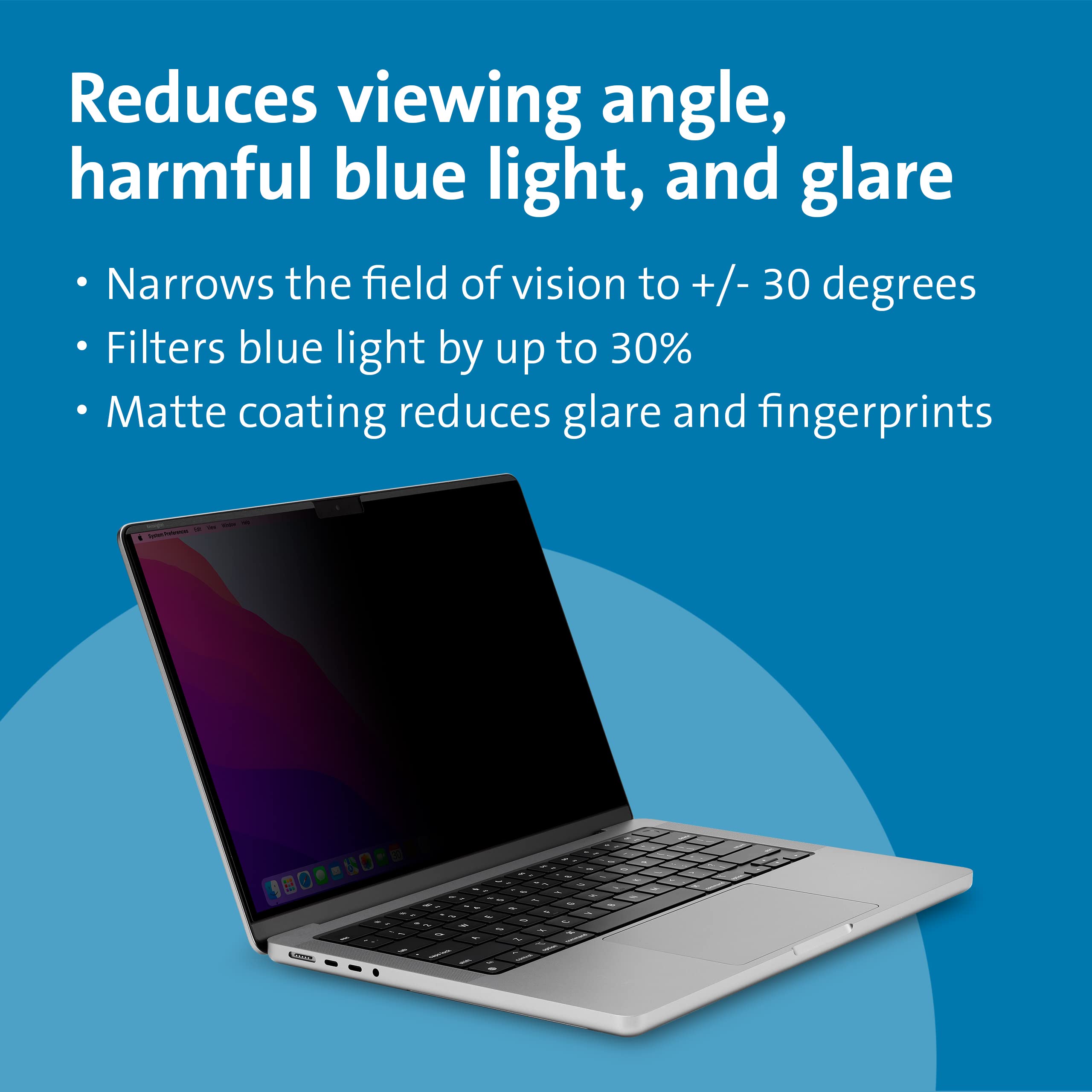 kensington-magpro-elite-magnetic-privacy-screen-for-macbook-pro-14-mp14-removabl image 4