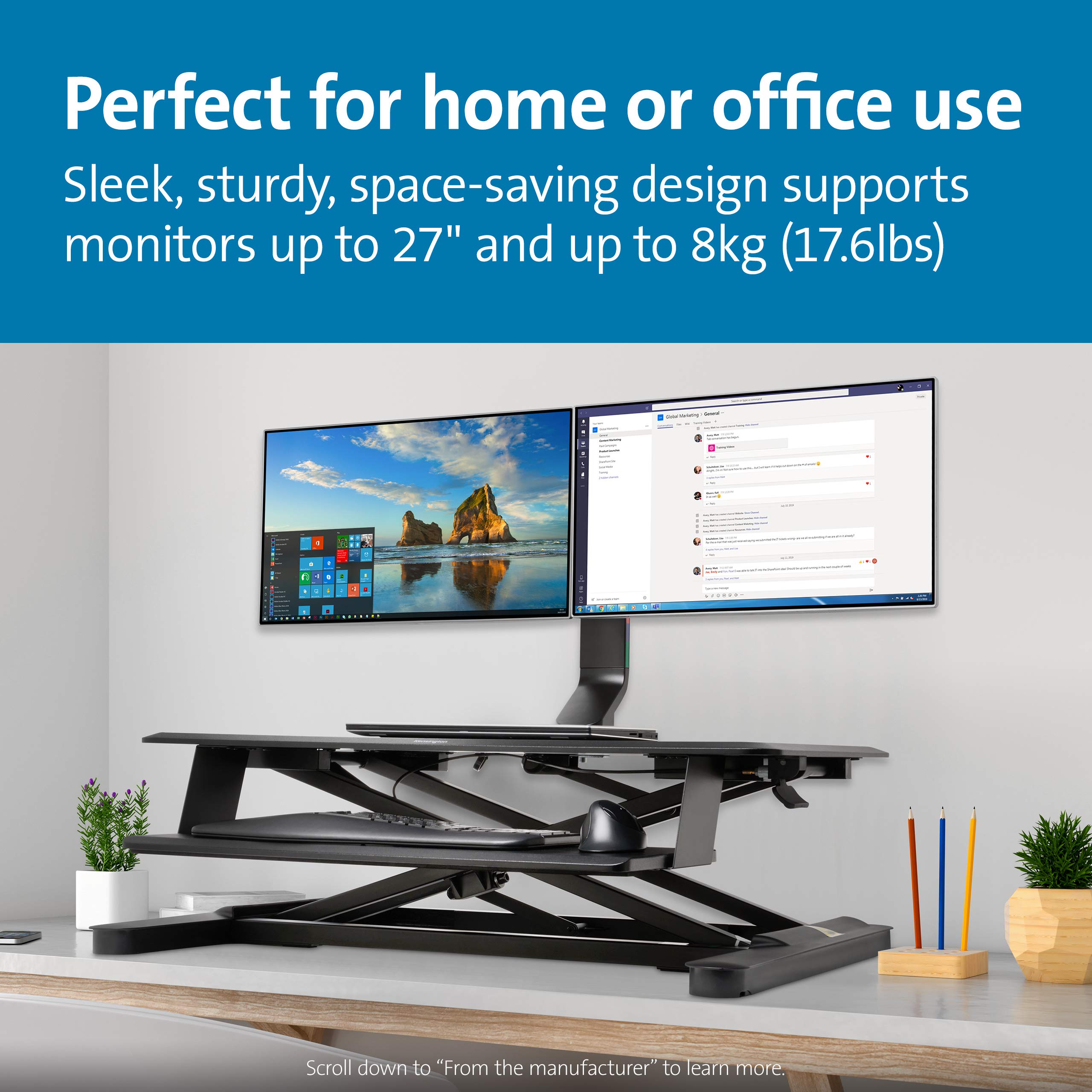 kensington-smartfit-space-saving-dual-monitor-arm-k55513ww-vesa-c-clamp-mount-fo image 7