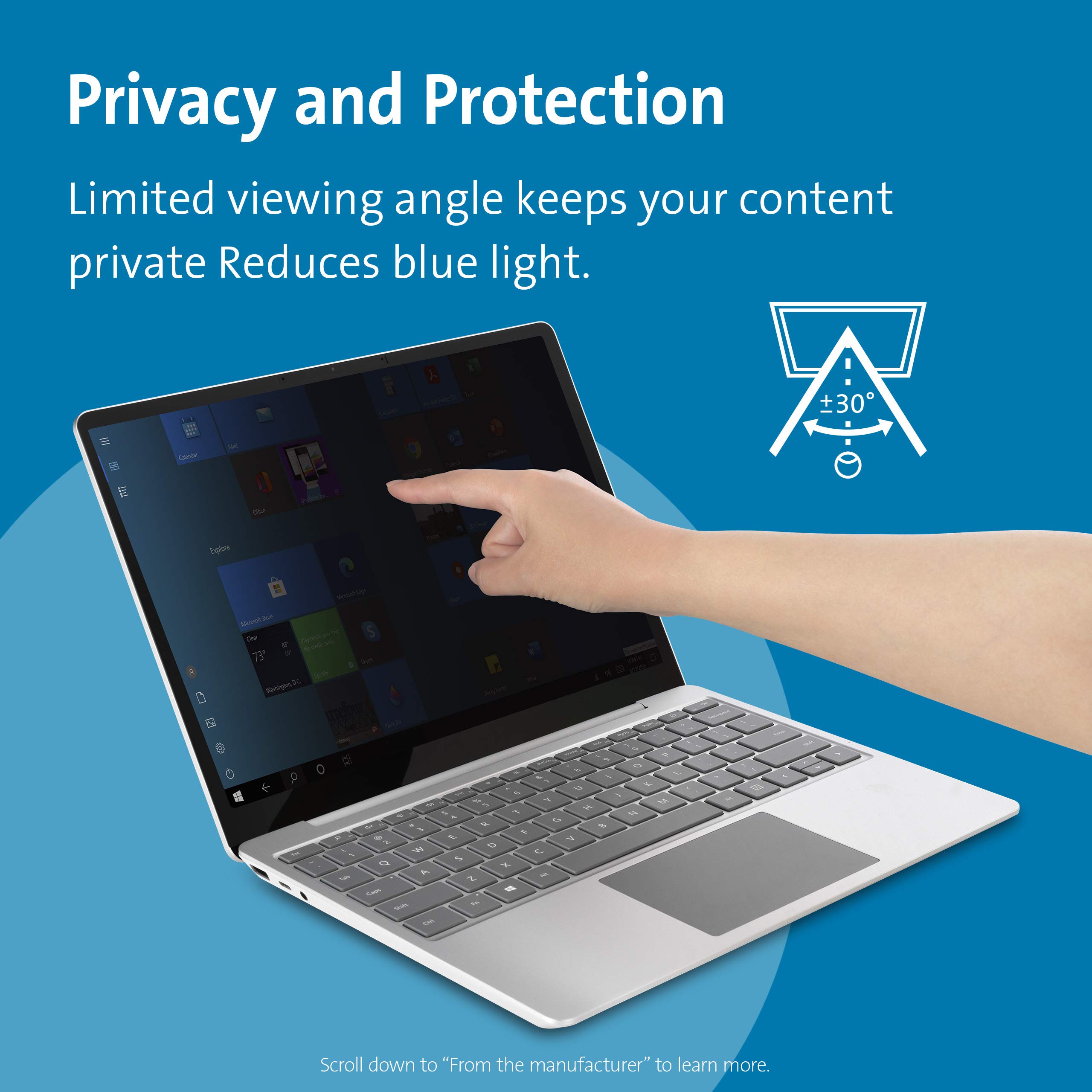 kensington-sa124-privacy-screen-for-surface-laptop-go-k54250ww image 4