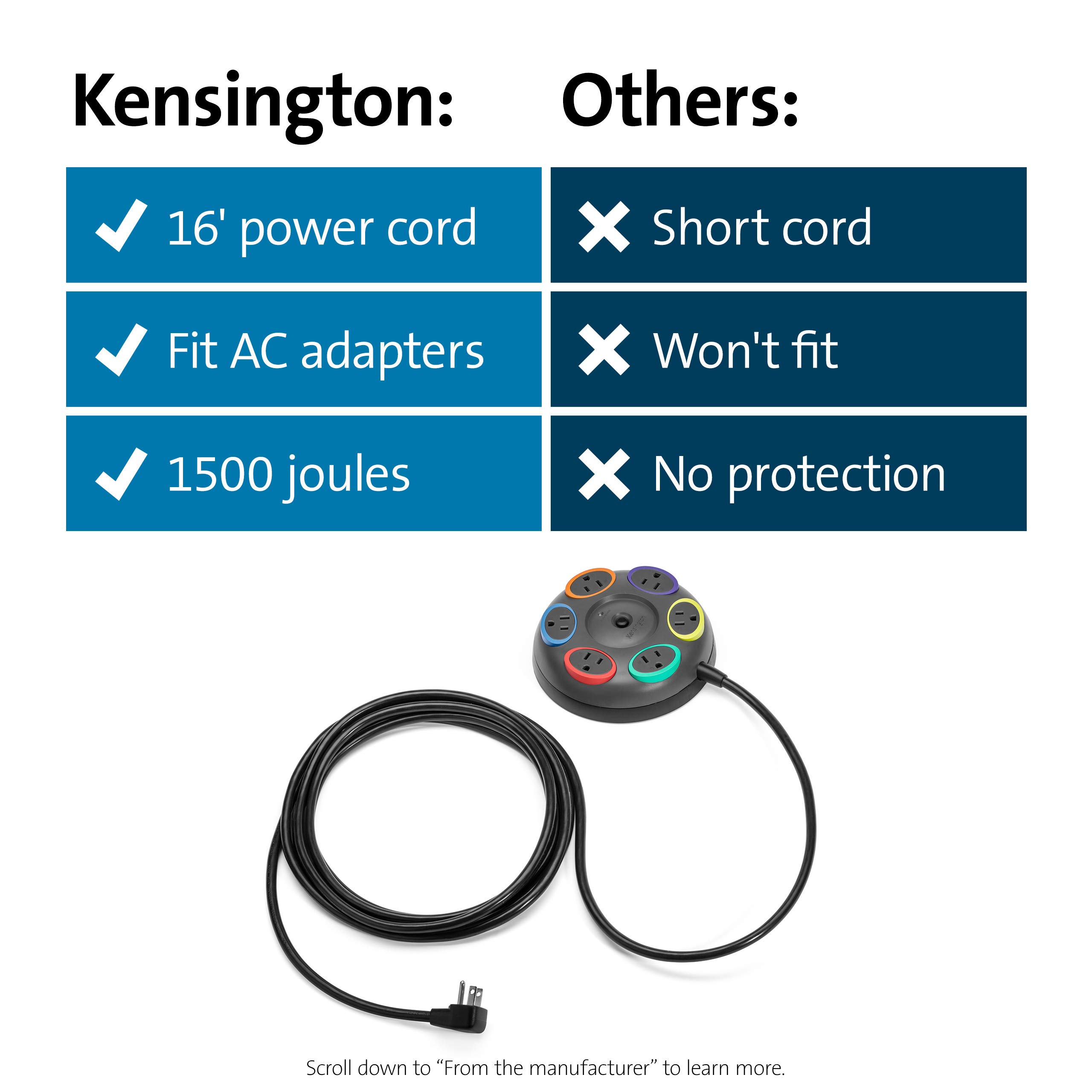 kensington-smartsockets-6-outlet-surge-protector-with-16-foot-cord-1500-joules-t image 7