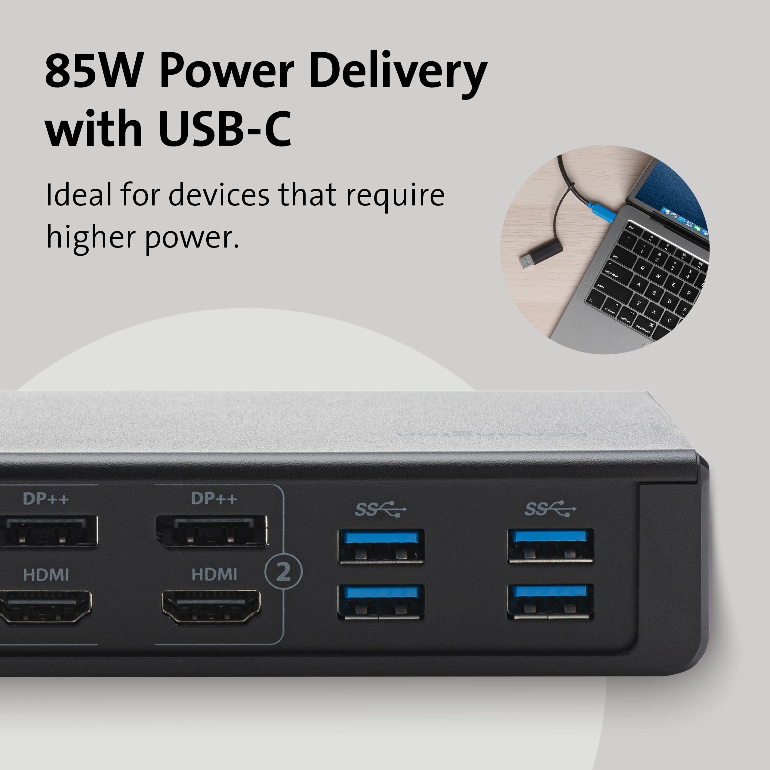 kensington-sd4750p-usb-c-displaylink-docking-station-dual-4k-85w-power-delivery- image 3