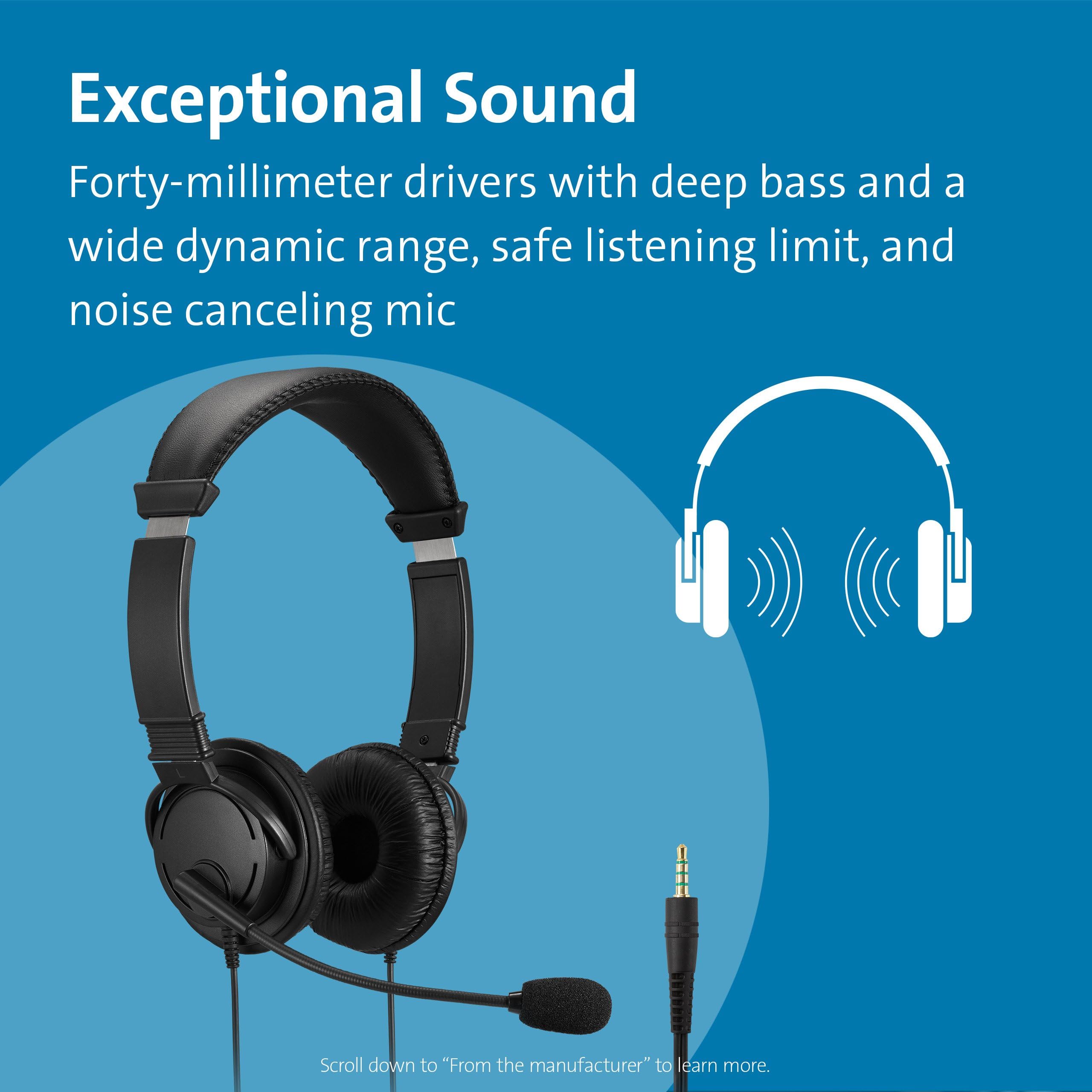 kensington-hi-fi-3-5mm-headphones-with-mic-and-volume-control-k33597ww image 2