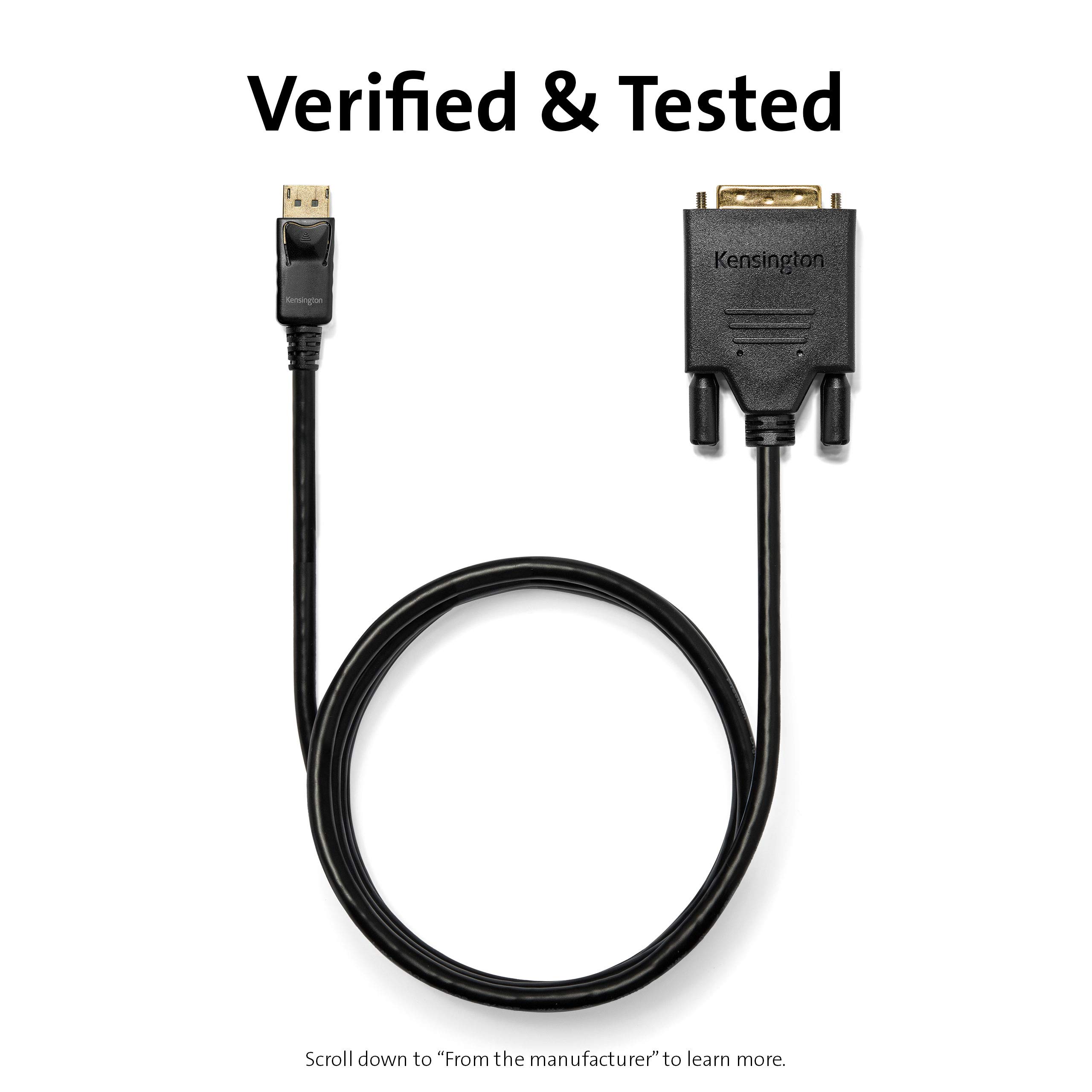 kensington-displayport-1-2-to-dvi-d-cable-6ft-k33023ww image 4
