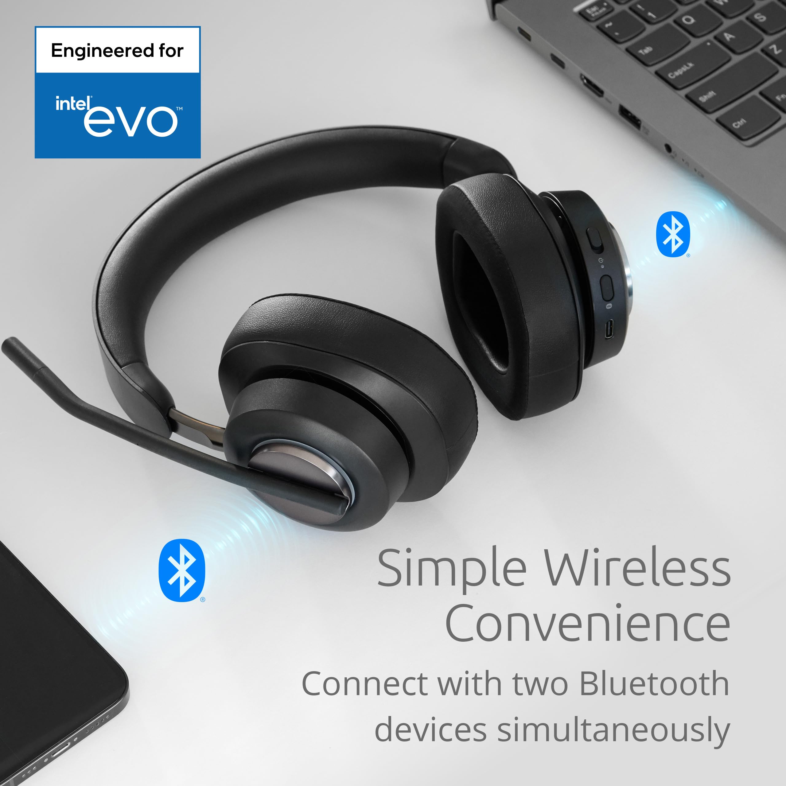 kensington-ah3x-bluetooth-wireless-over-ear-headset-with-boom-microphone-led-bus image 4