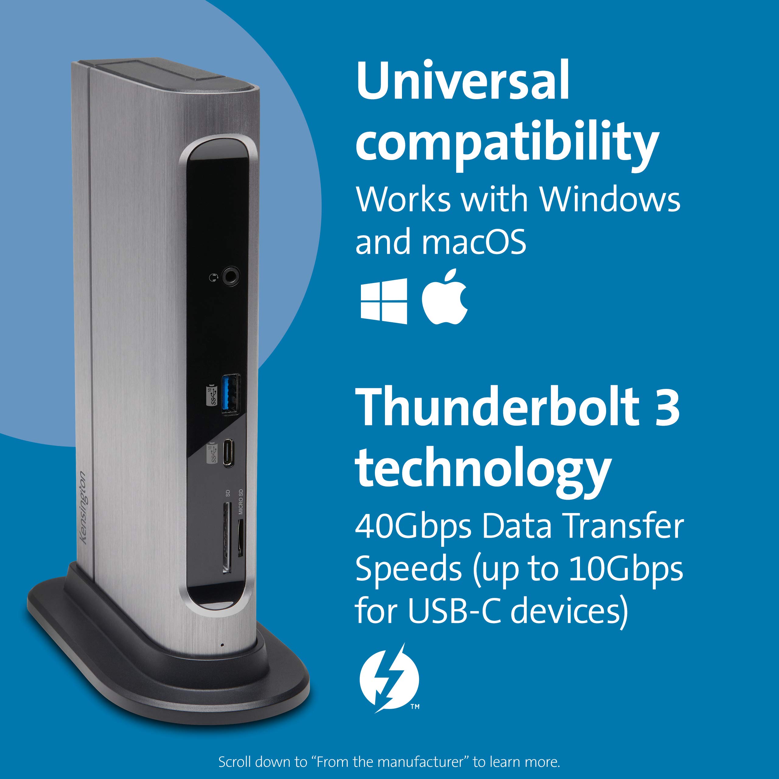 kensington-sd5600t-14-in-1-thunderbolt-3-dock-dual-4k-60hz-96w-charging-thunderb image 6