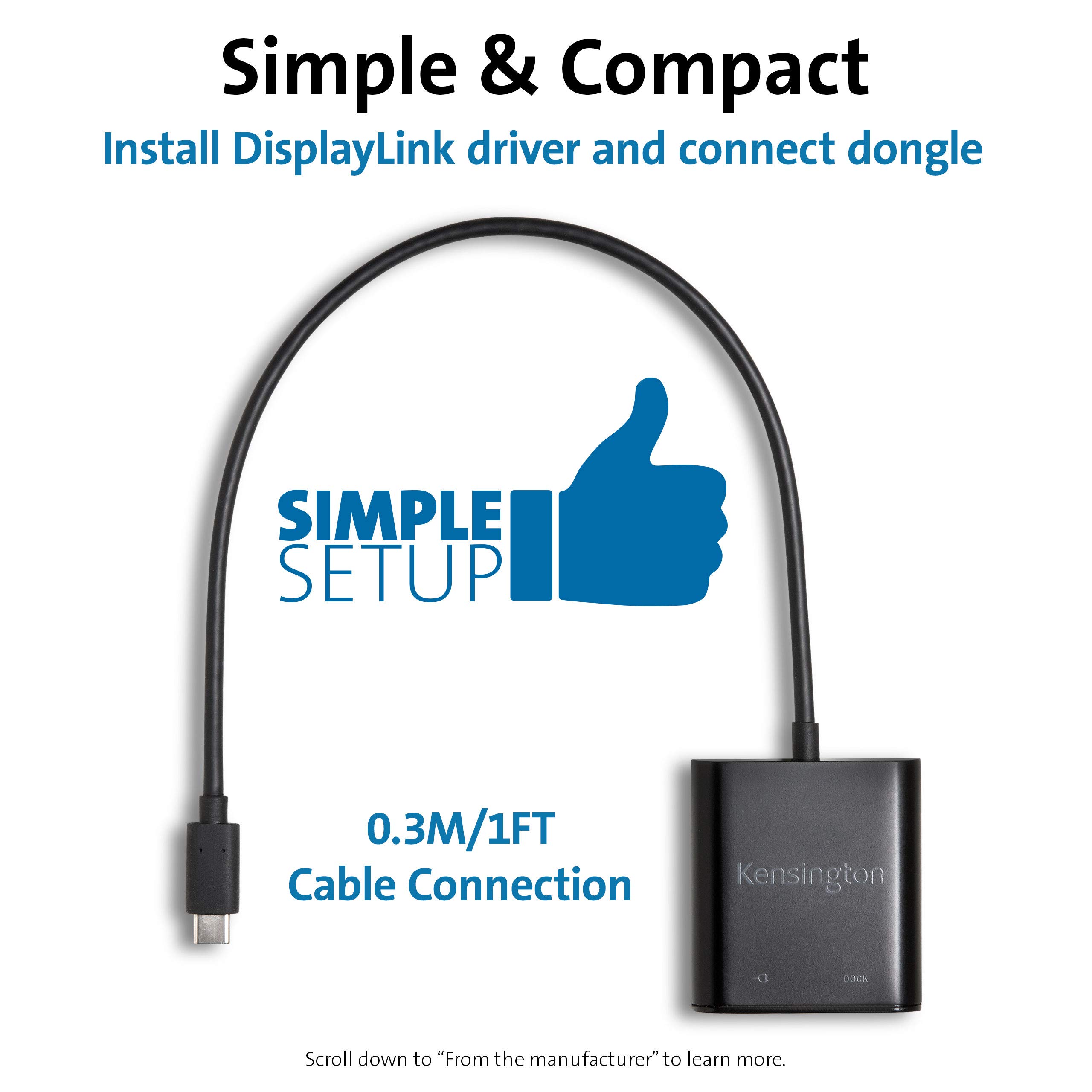 kensington-pd1000-usb-c-95w-power-delivery-dongle-for-usb-3-0-type-a-docking-sta image 4