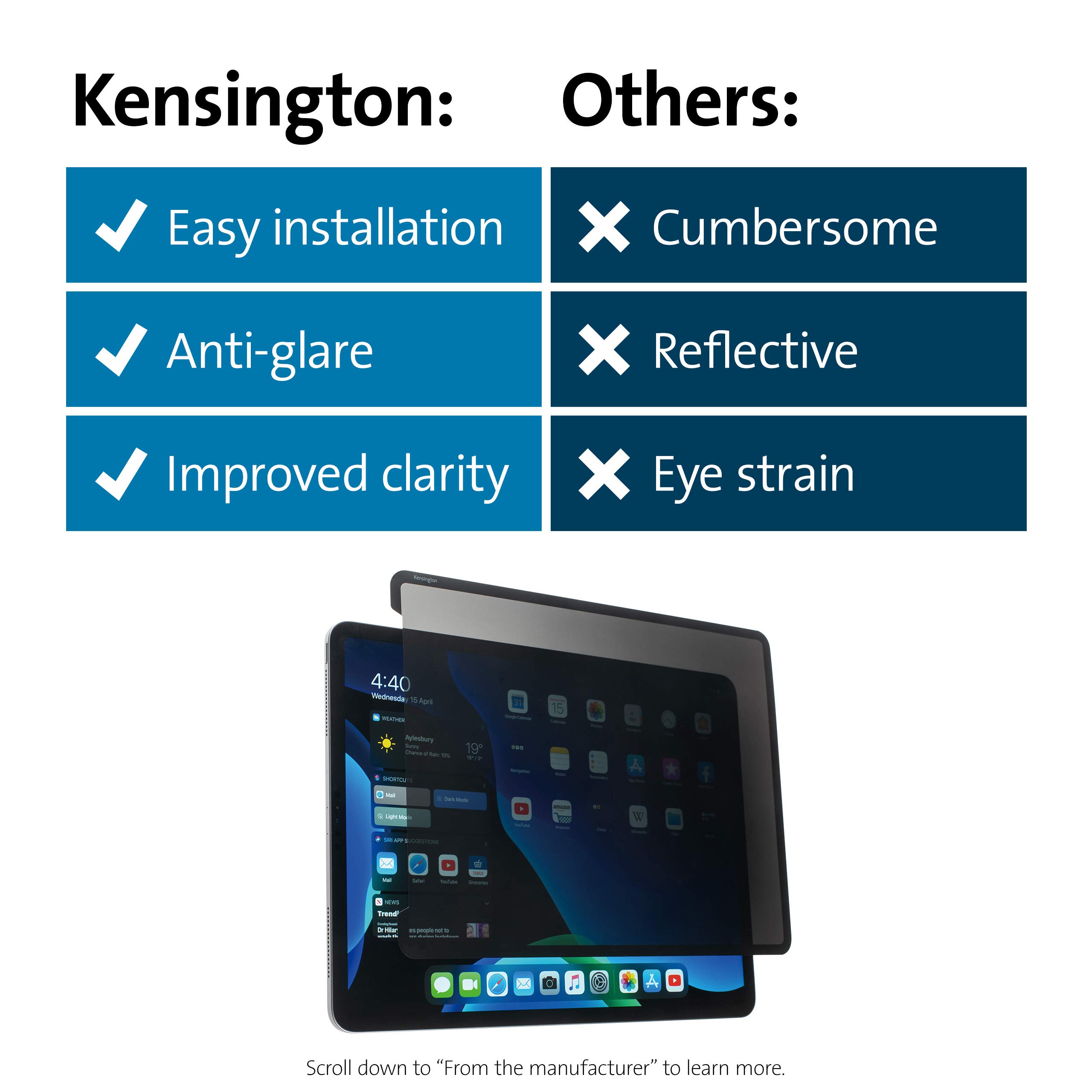kensington-sa11-privacy-screen-for-ipad-pro-11-k50720ww image 6