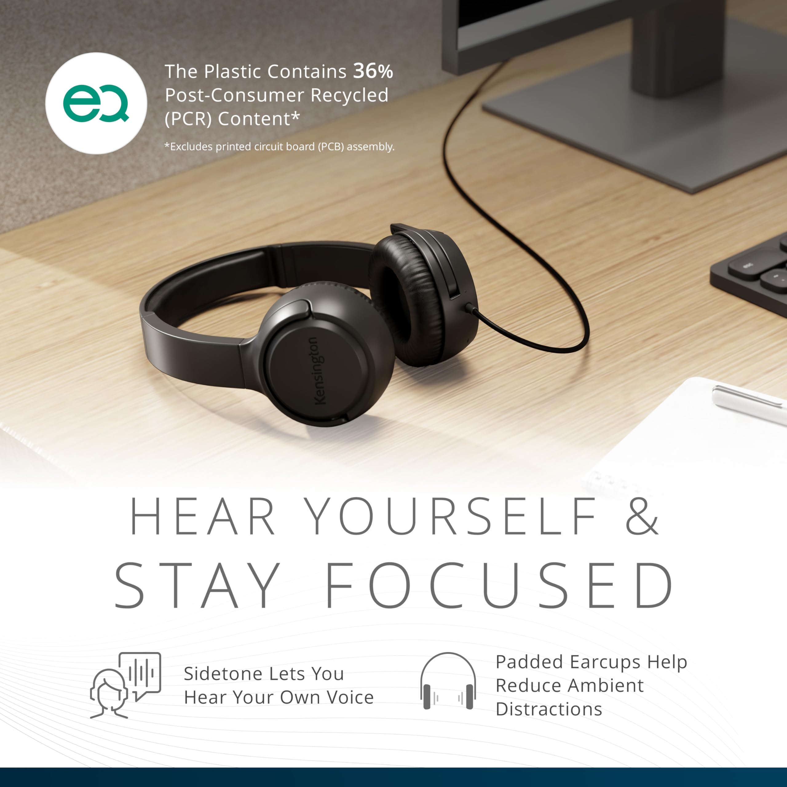 kensington-h950-eq-usb-c-usb-a-on-ear-headset-with-noise-cancelling-mic-flip-to- image 8