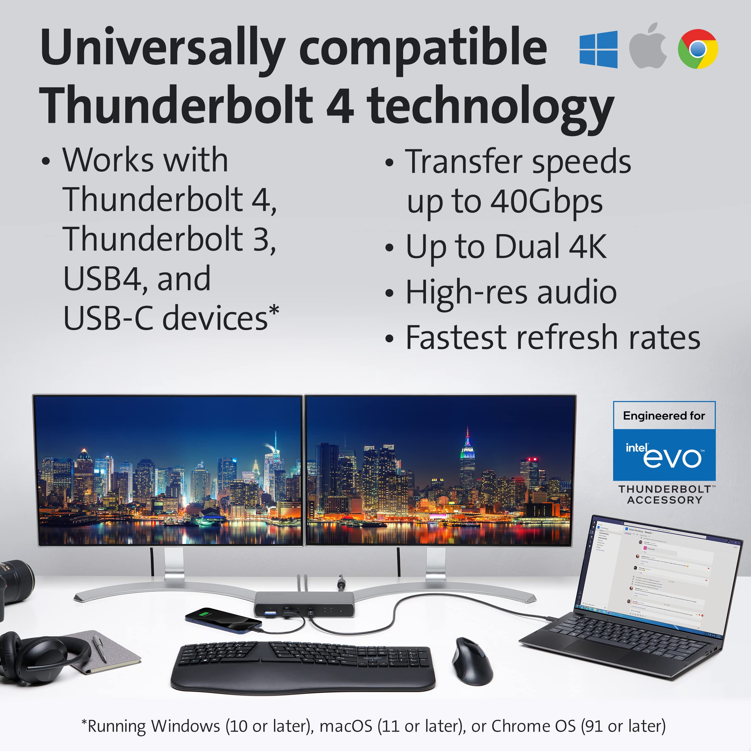 kensington-sd5780t-thunderbolt-4-dual-4k-docking-station-100w-pd-sd-card-reader- image 2