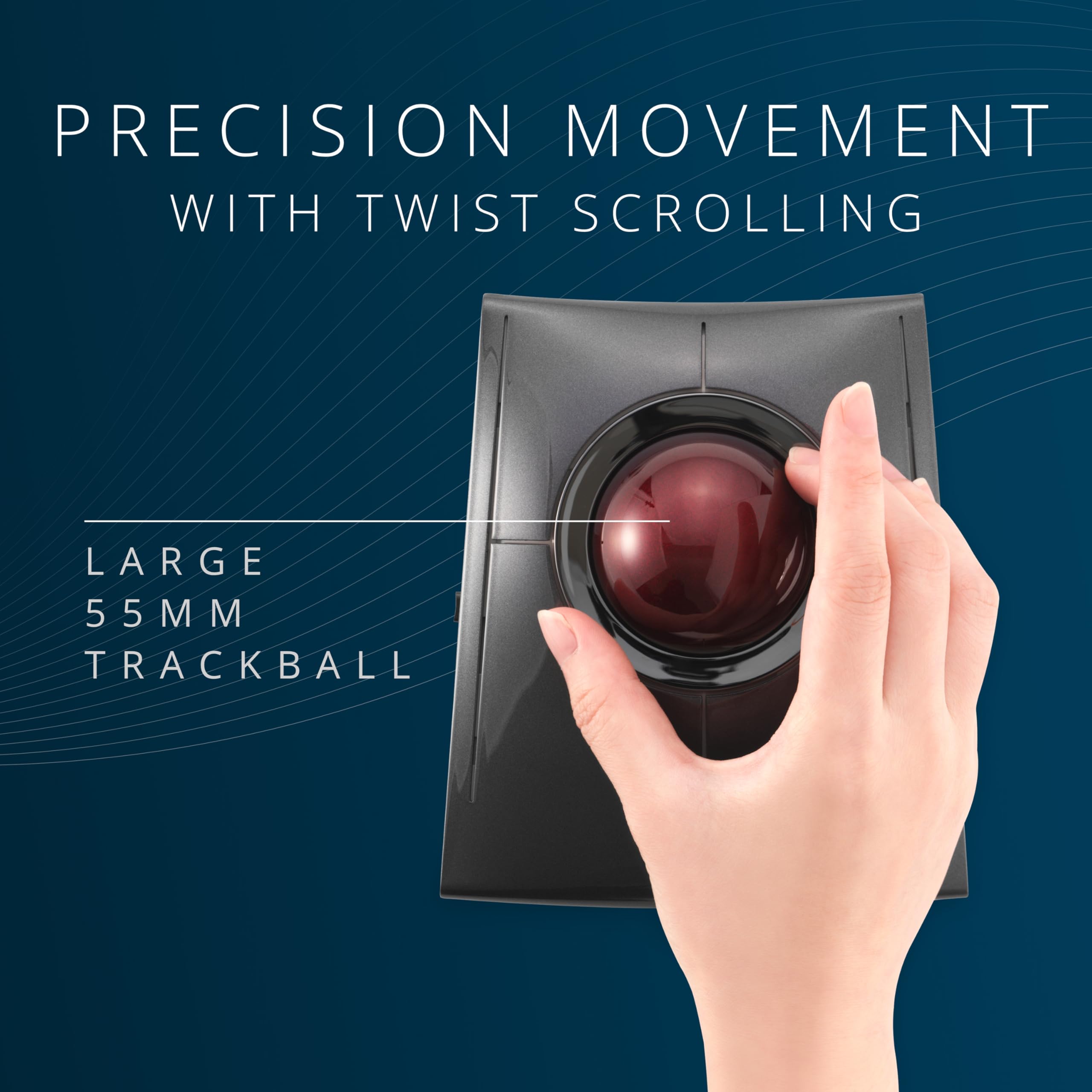 kensington-slimblade-pro-wireless-trackball-k72080ww-rechargeable-bluetooth-2-4g image 3
