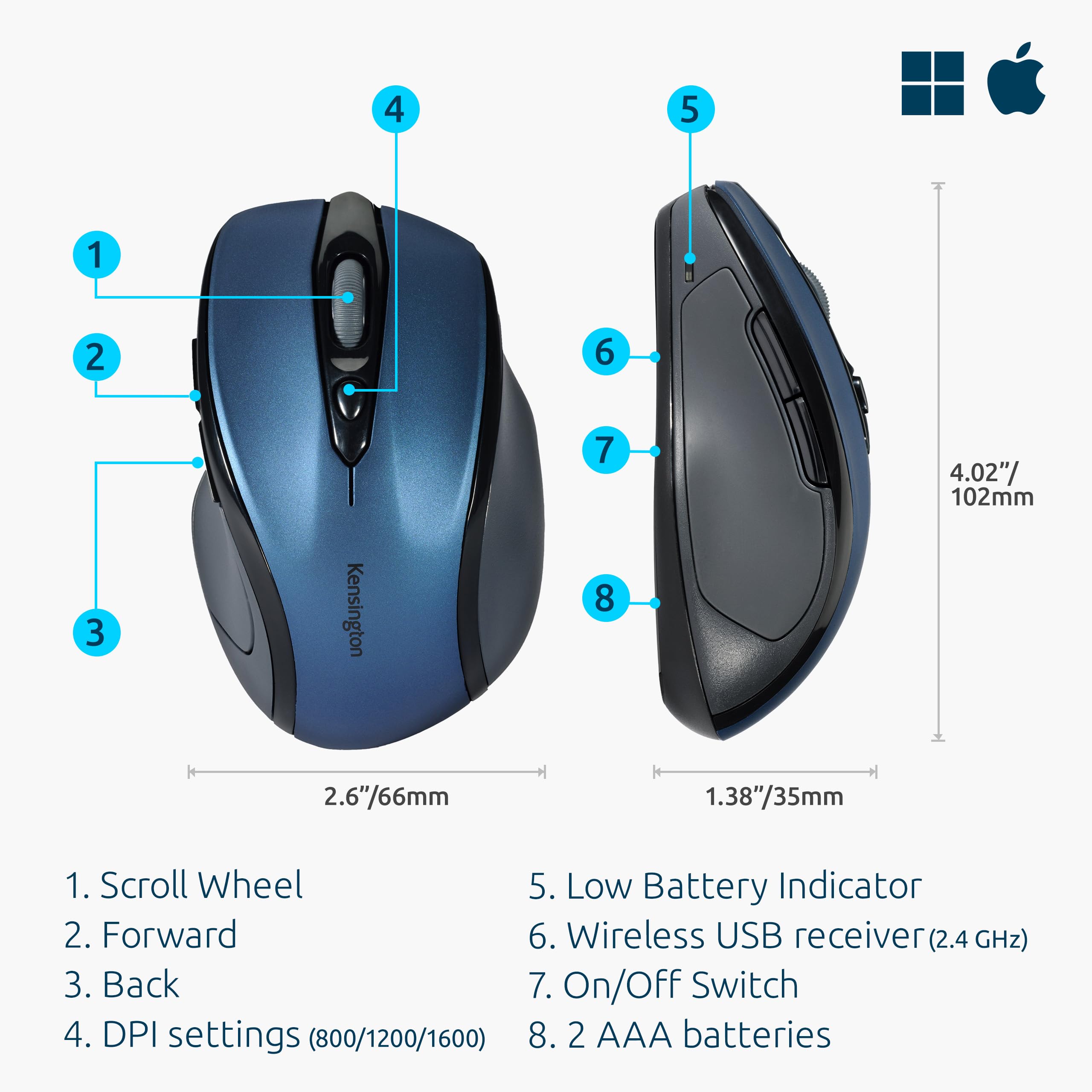 kensington-pro-fit-mid-size-wireless-mouse-sapphire-blue-k72421am-2-4ghz-1750-dp image 3