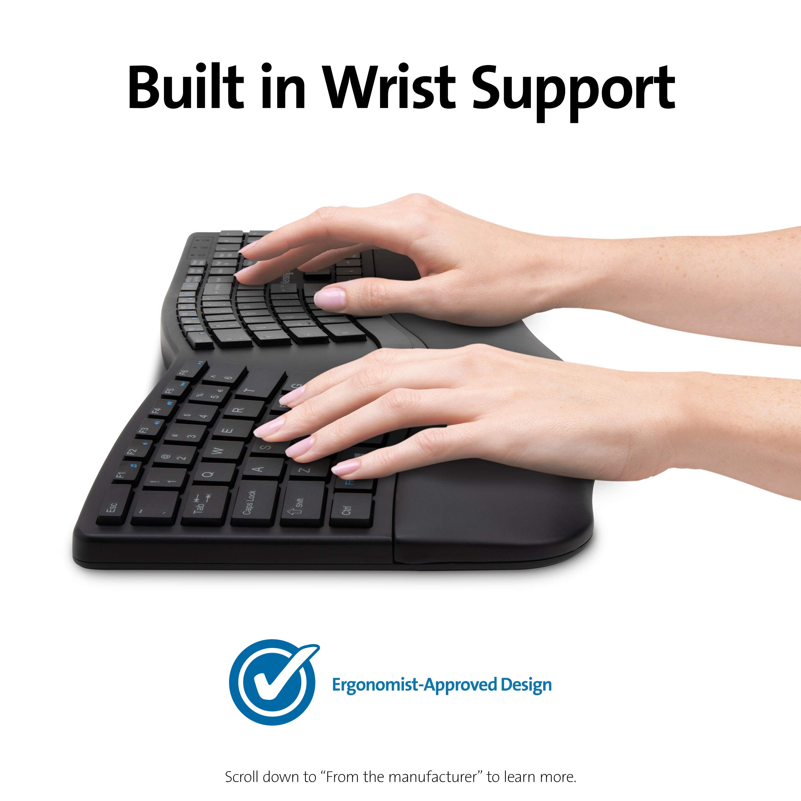 kensington-pro-fit-ergonomic-wireless-keyboard-k75401us-bluetooth-2-4ghz-split-d image 4
