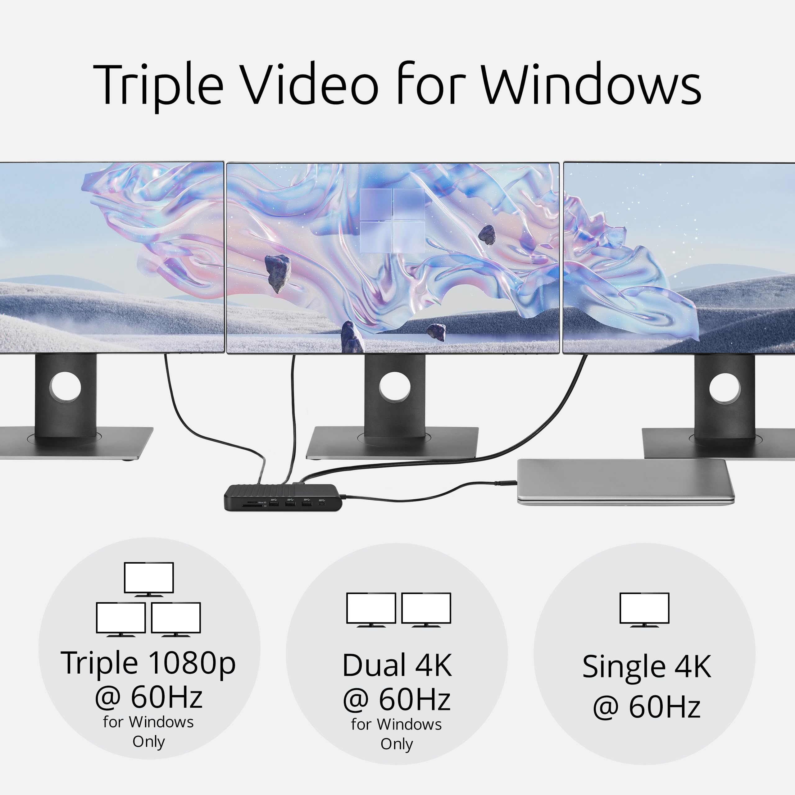 kensington-uh1510p-11-in-1-usb-c-triple-video-hub-triple-4k-at-60hz-85w-pd-compa image 2