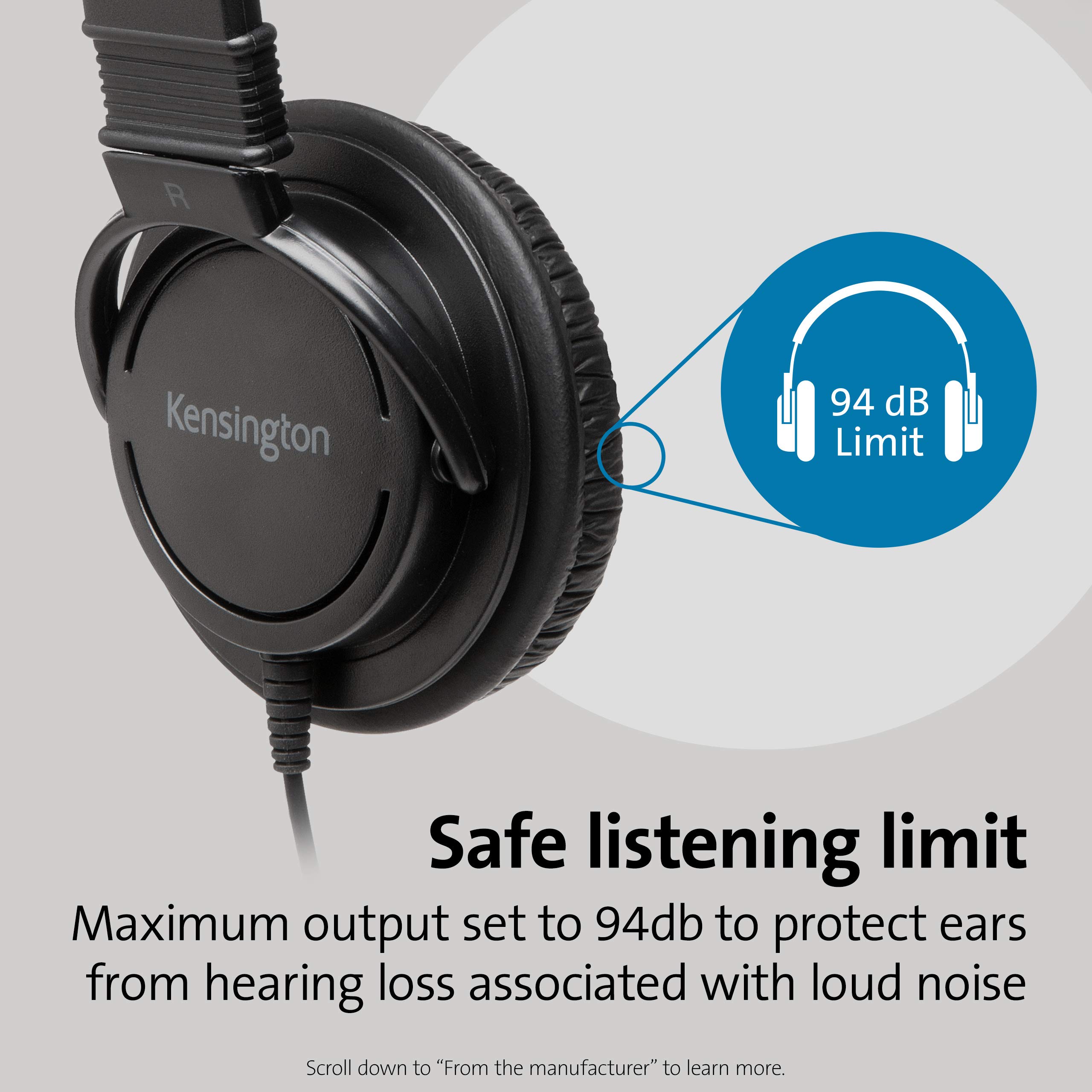 kensington-usb-a-hi-fi-headphones-with-microphone-k97600ww-on-ear-padded-headban image 5