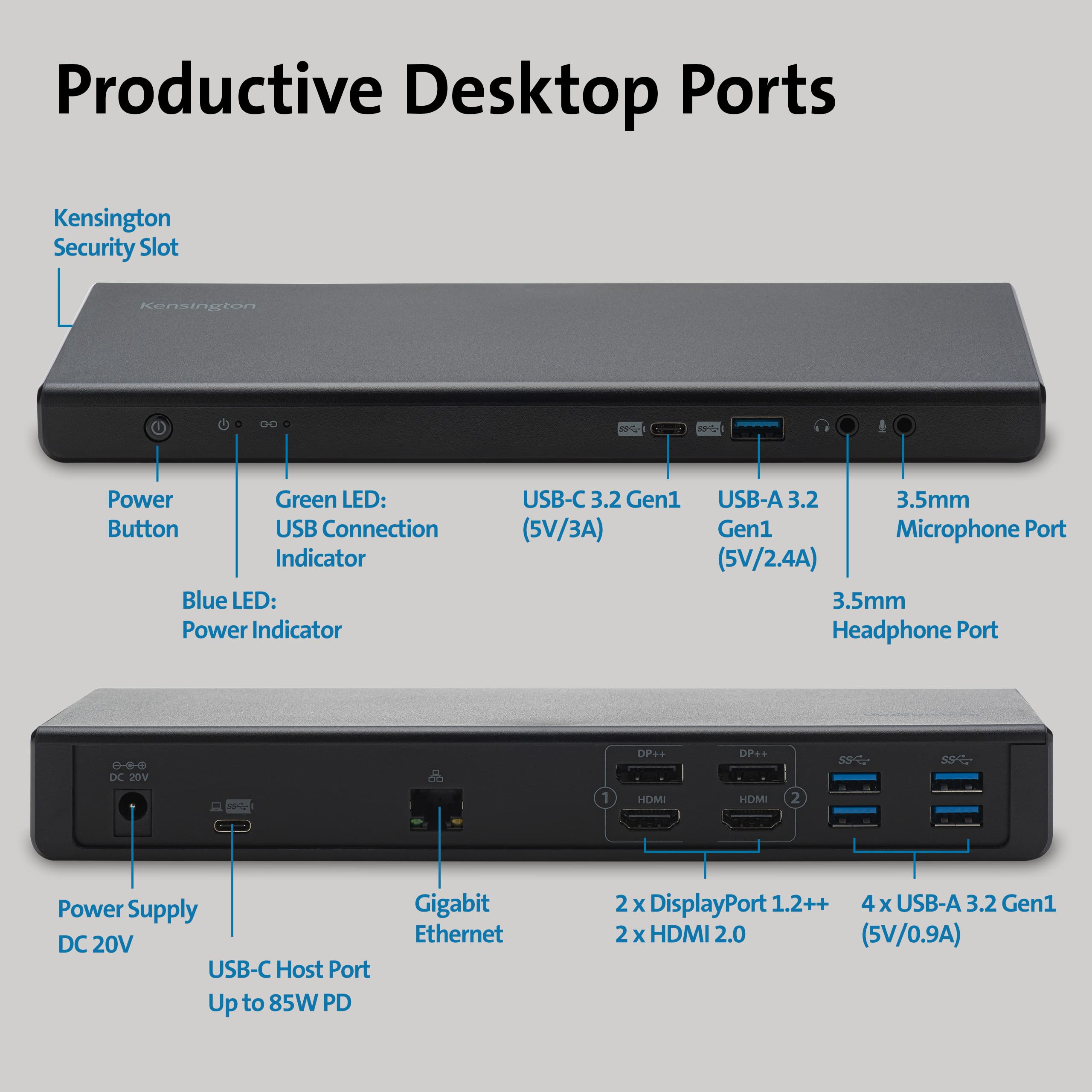 kensington-sd4750p-usb-c-displaylink-docking-station-dual-4k-85w-power-delivery- image 6