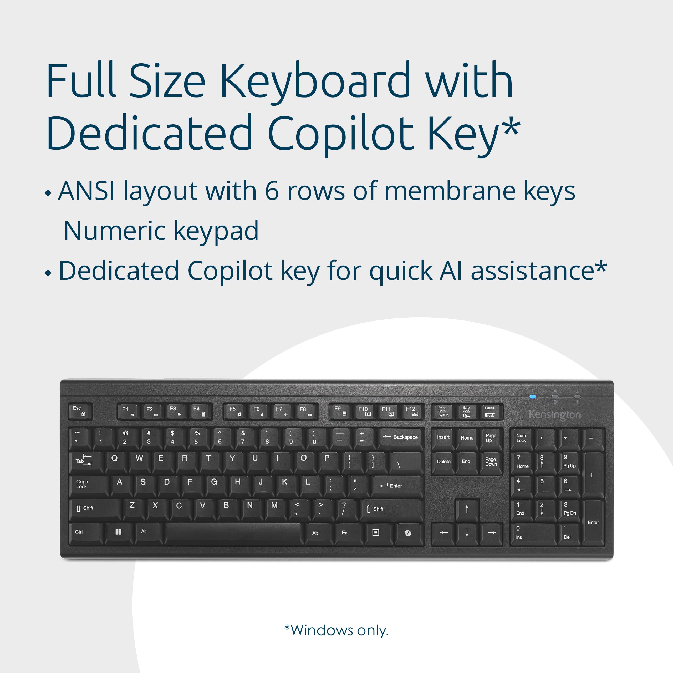 kensington-kb270-eq-wireless-rechargeable-keyboard-full-size-spill-proof-2-4ghz- image 5