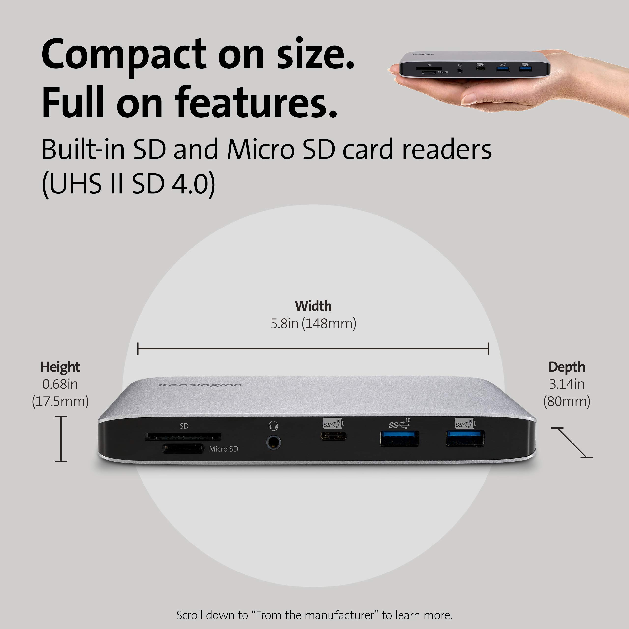kensington-sd2500t-thunderbolt-3-and-usb-c-docking-station-dual-4k-60w-pd-univer image 8