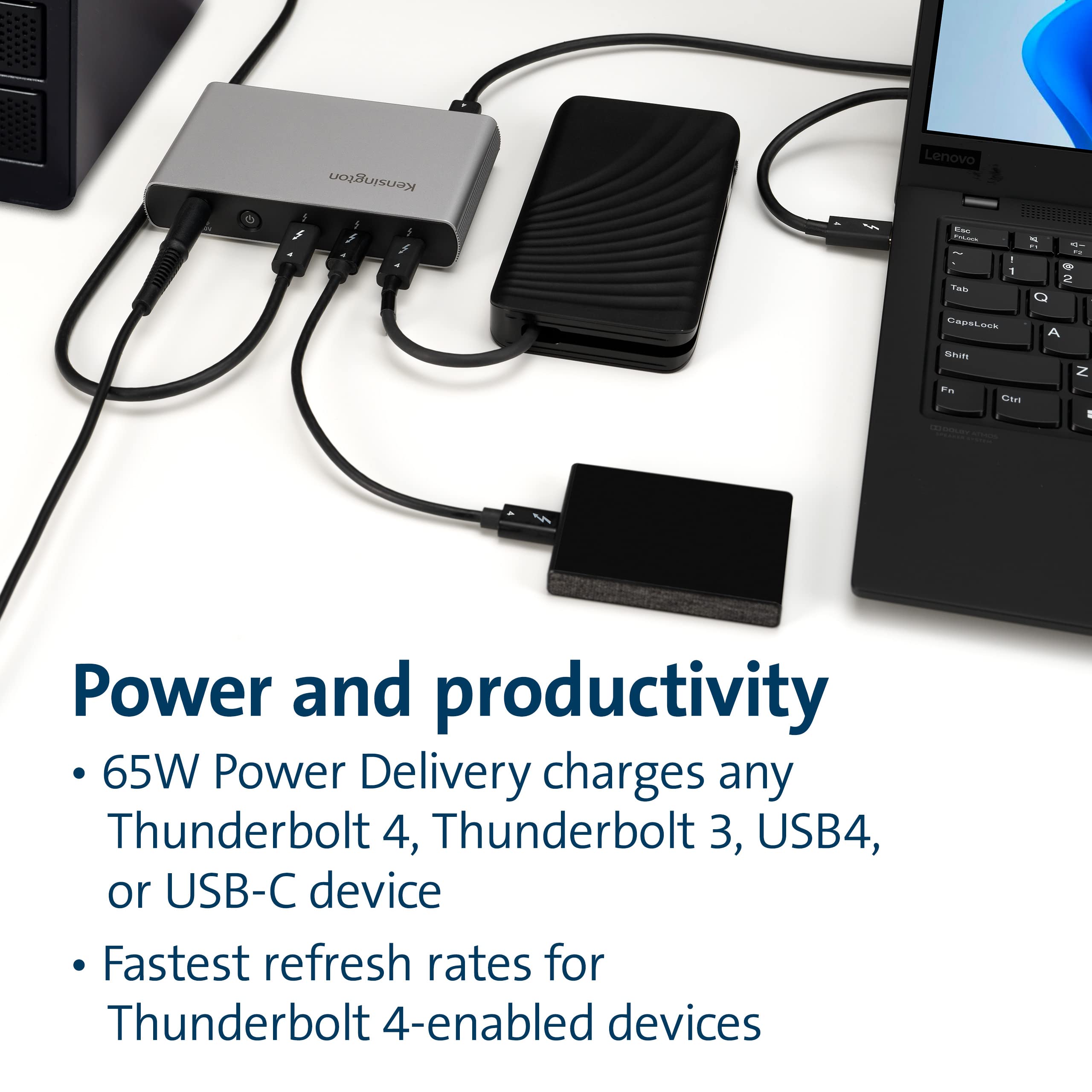 kensington-sd2600t-thunderbolt-4-hub-with-dual-4k-65w-pd-for-mac-and-windows image 6