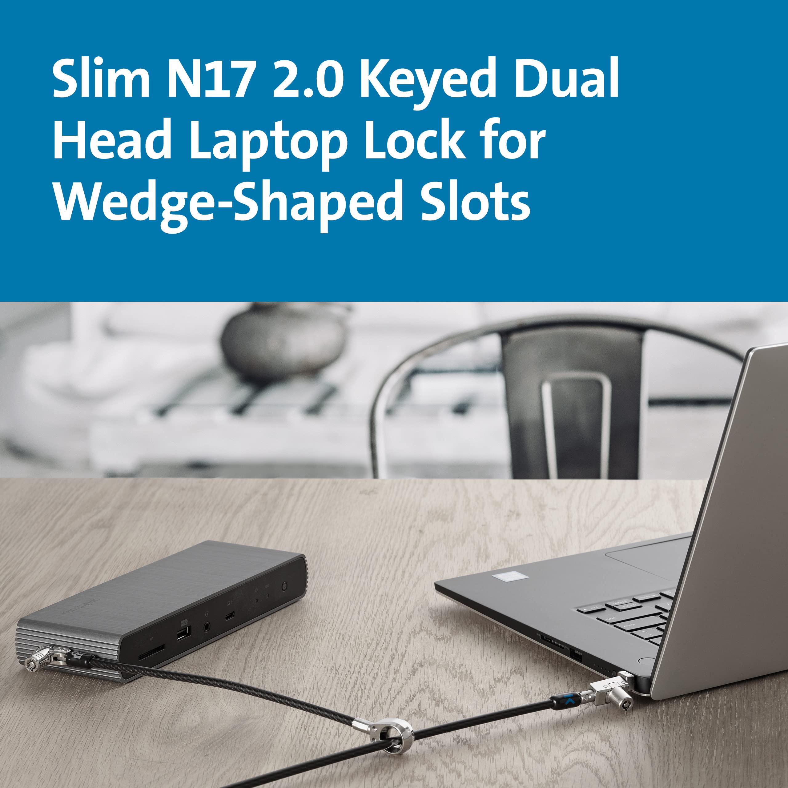 kensington-slim-n17-2-0-keyed-dual-head-laptop-lock-for-wedge-shaped-slots-k6050 image 3