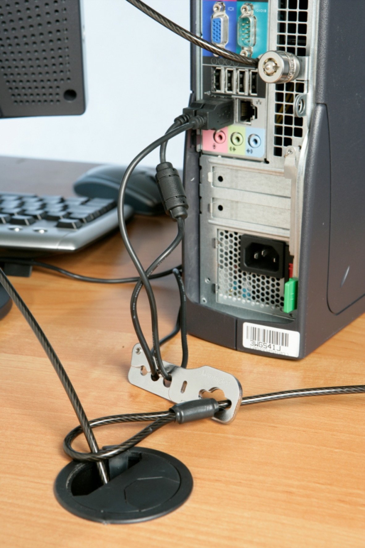 kensington-cablesaver-desk-mount-security-anchor-k64519us-multi-device-cable-tra image 2
