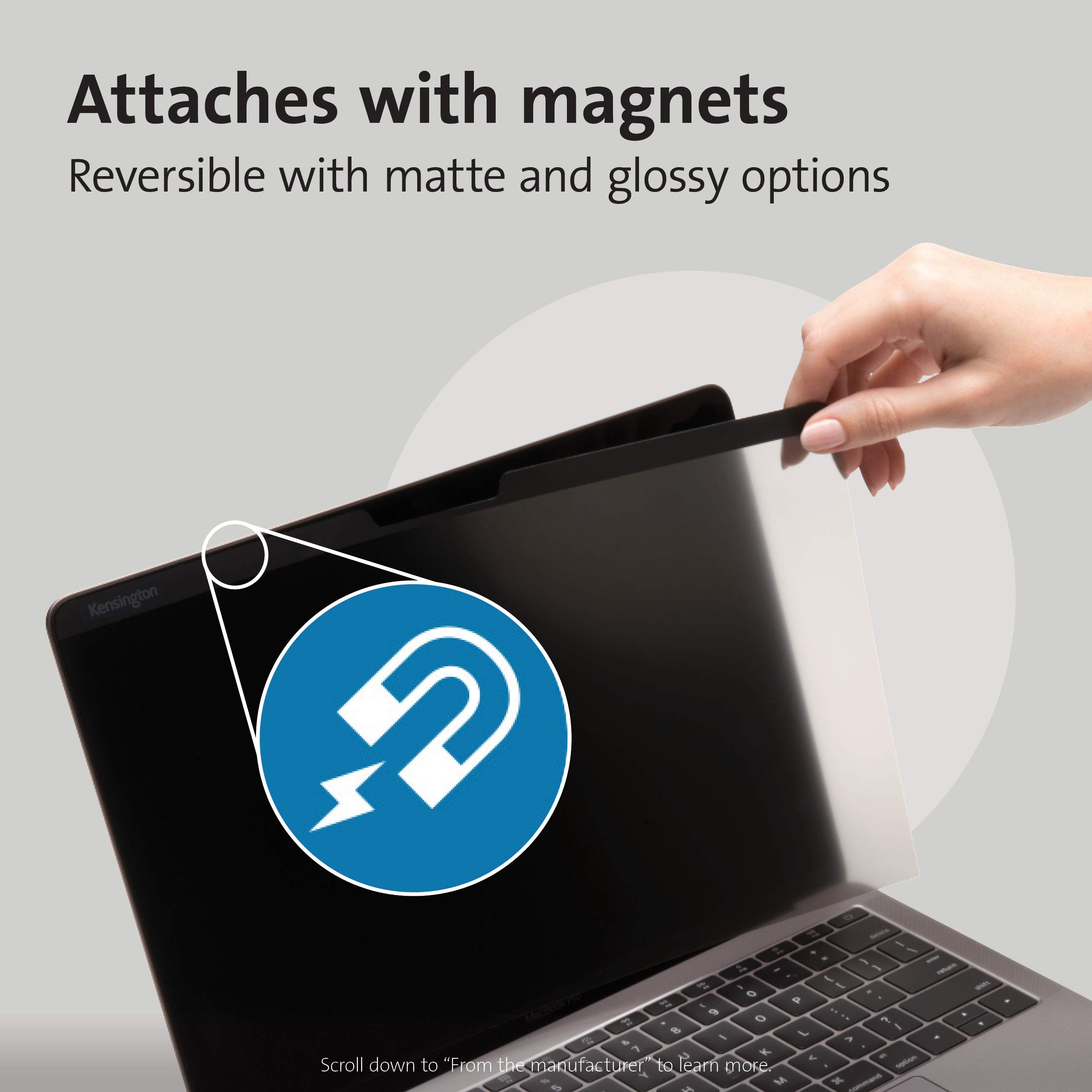 kensington-magpro-elite-magnetic-privacy-screen-for-macbook-pro-13-k58360ww image 3