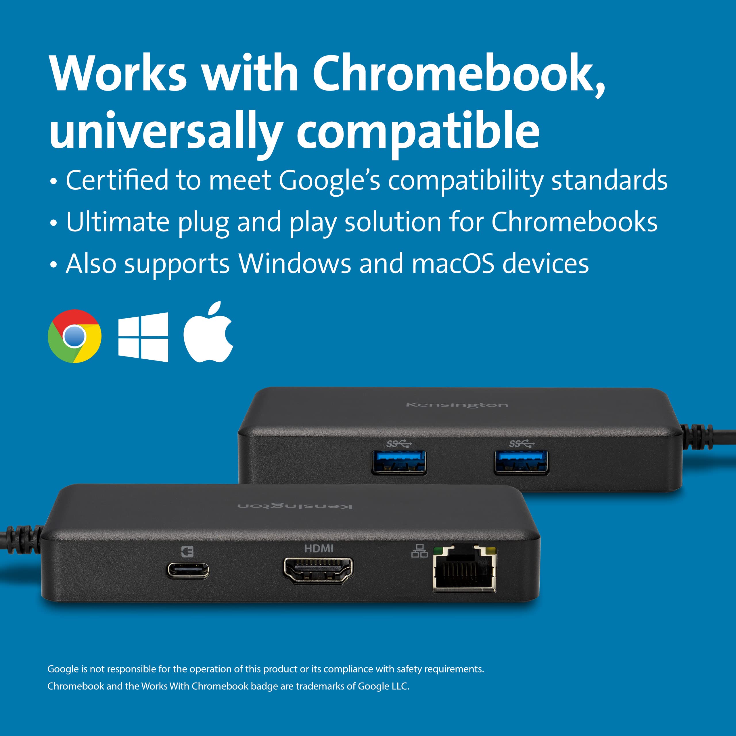 kensington-g1000p-usb-c-mini-dock-with-4k-hdmi-85w-power-pass-through-for-chrome image 2