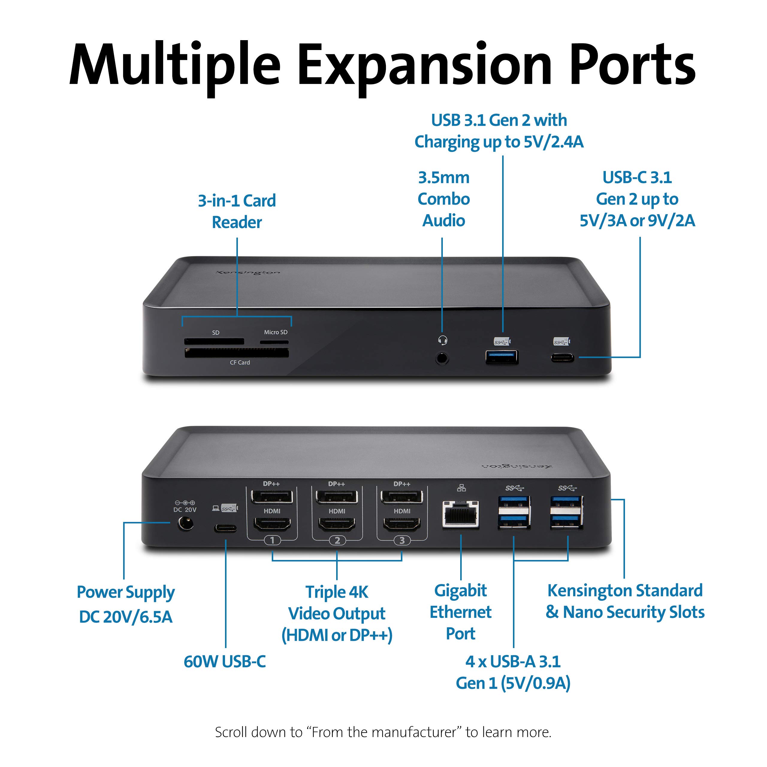 kensington-sd4900p-triple-4k-docking-station-for-windows-macbook-and-surface image 6