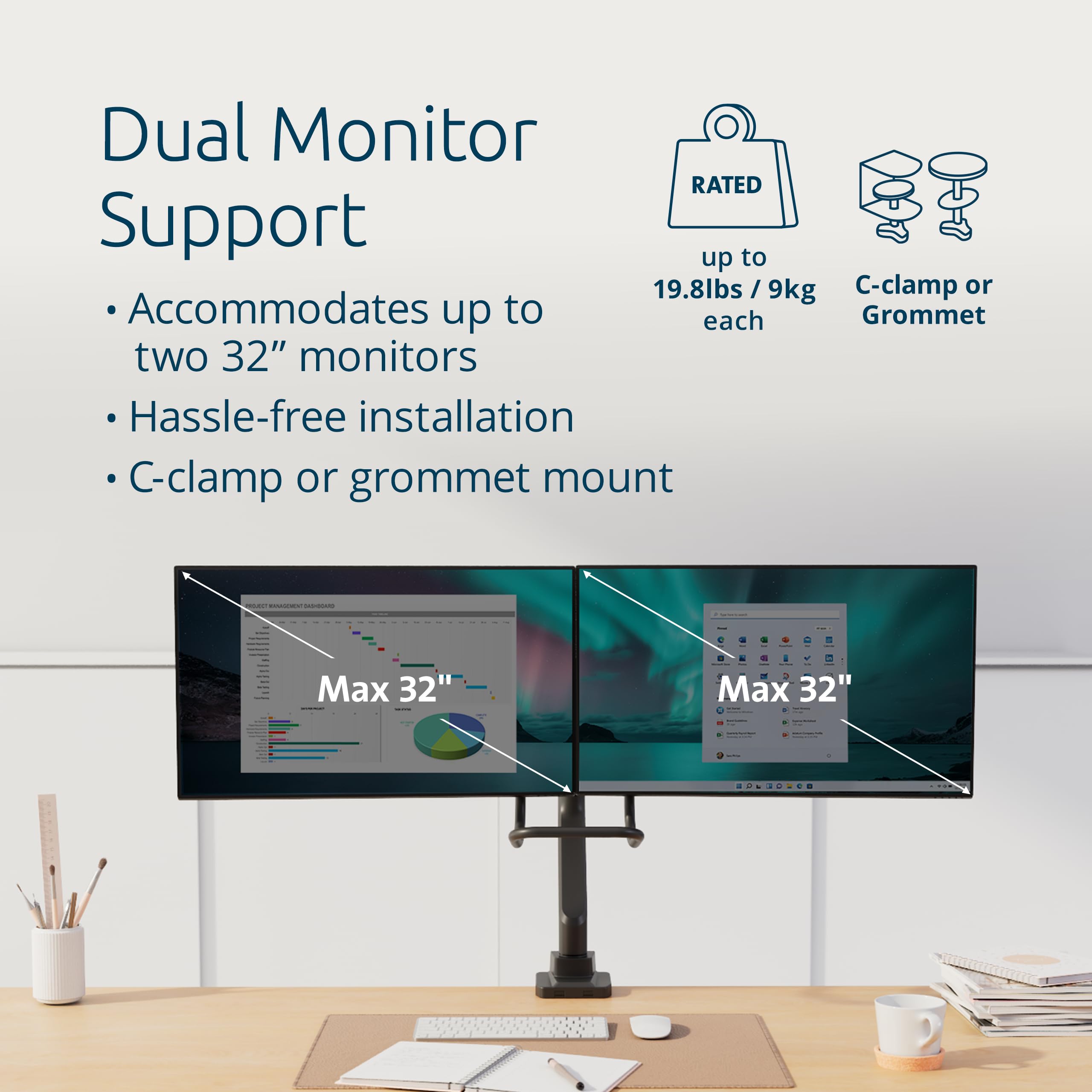 kensington-smartfit-dual-monitor-arm-with-crossbar-and-easy-grip-handle-for-2-sc image 4
