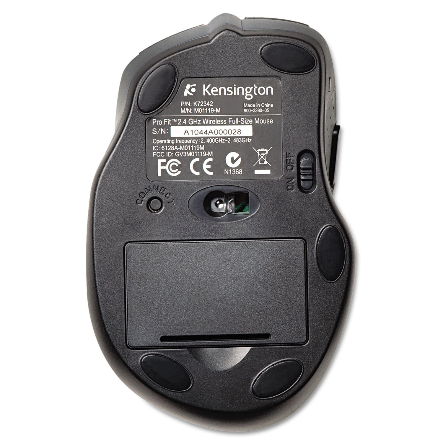 kensington-pro-fit-full-size-wireless-mouse-k72370us-black-silver image 2