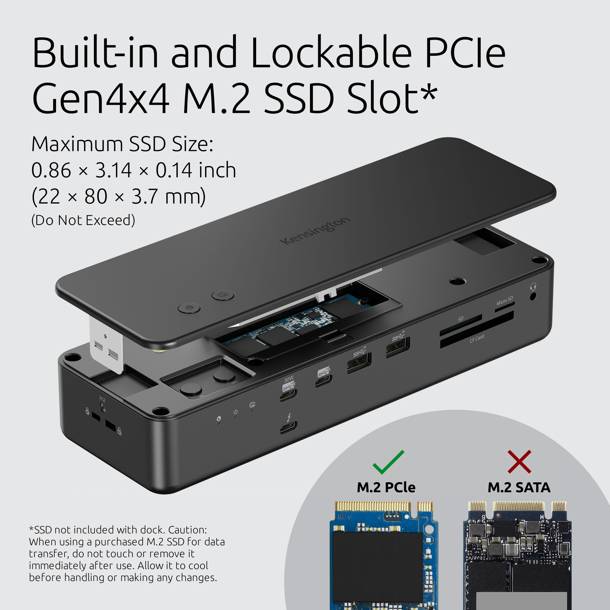 kensington-eq-pro-thunderbolt-5-dock-for-macbook-k33612na-140w-pd-80gbps-m-2-ssd image 4