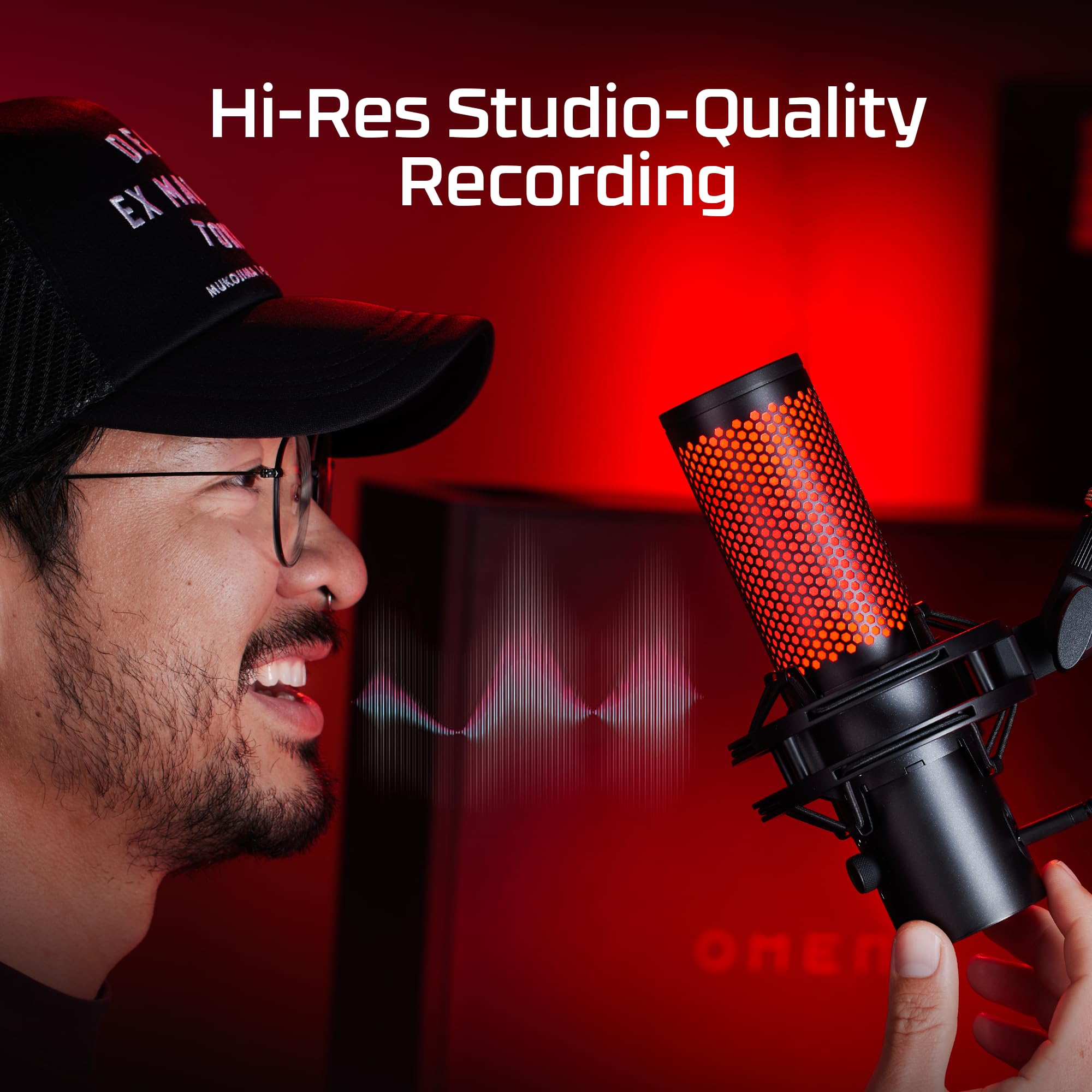 hyperx-quadcast-2-usb-microphone-premium-aluminum-condenser-mic-with-tap-to-mute image 2