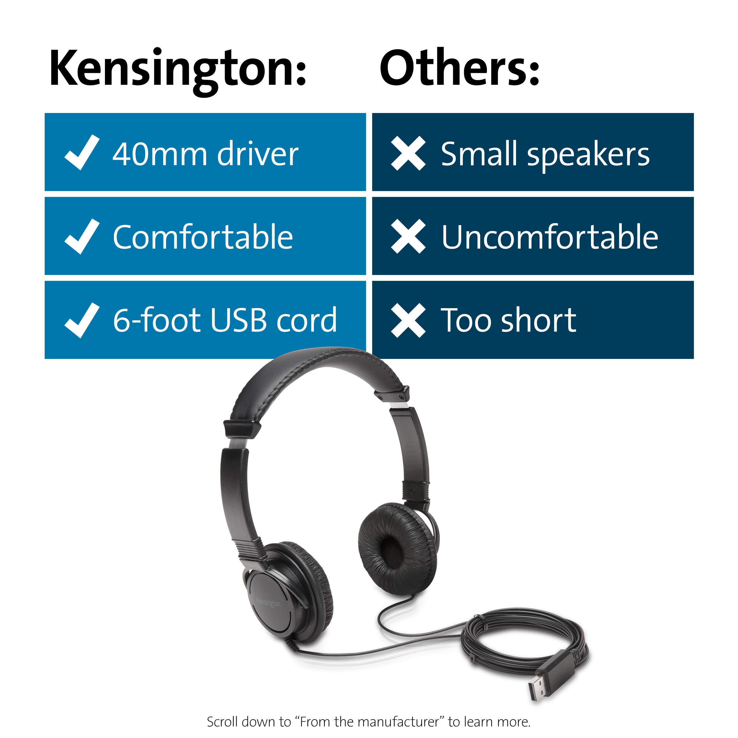 kensington-usb-a-hi-fi-headphones-with-microphone-k97600ww-on-ear-padded-headban image 6