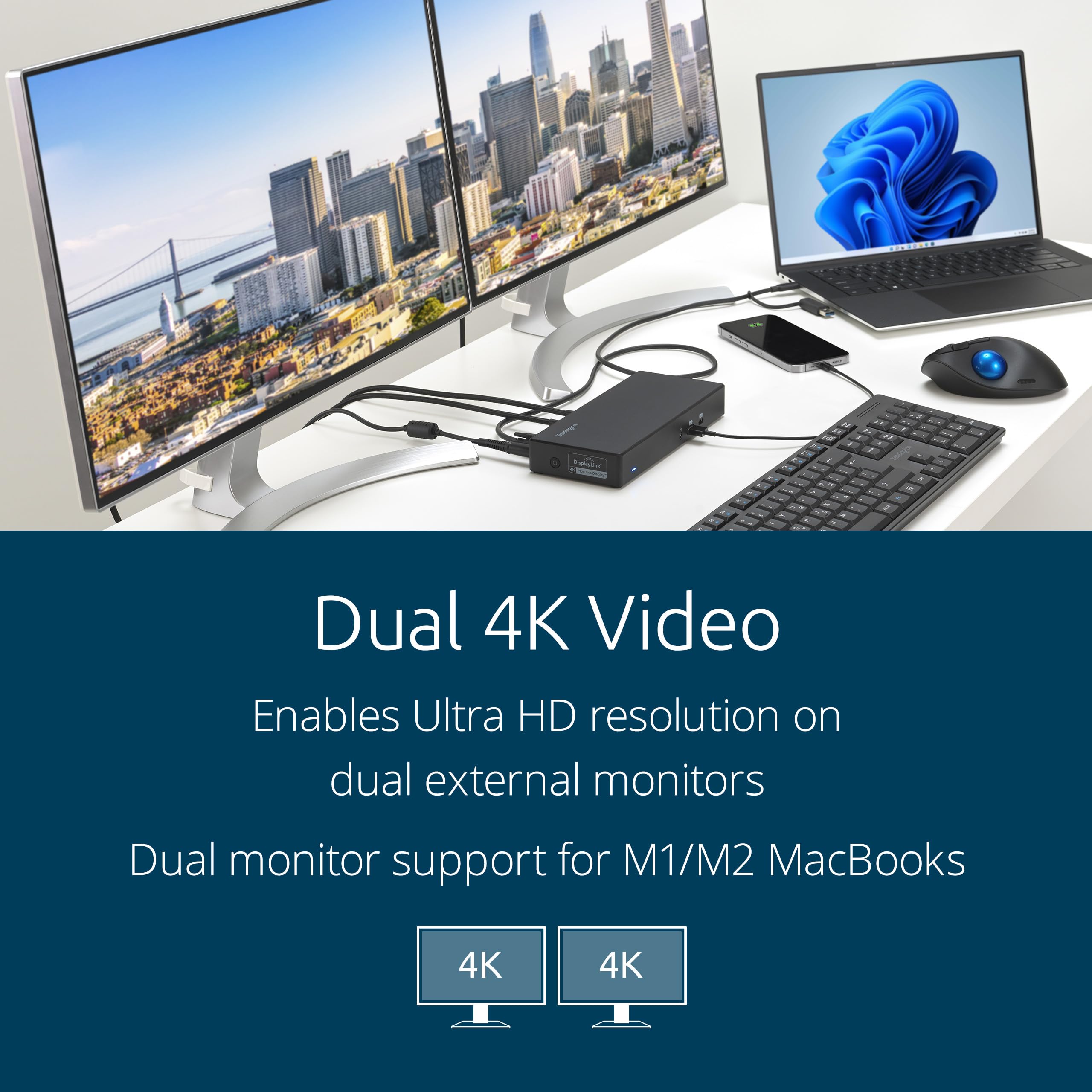 kensington-sd4781p-usb-c-usb-a-displaylink-docking-station-dual-4k-display-2xhdm image 2