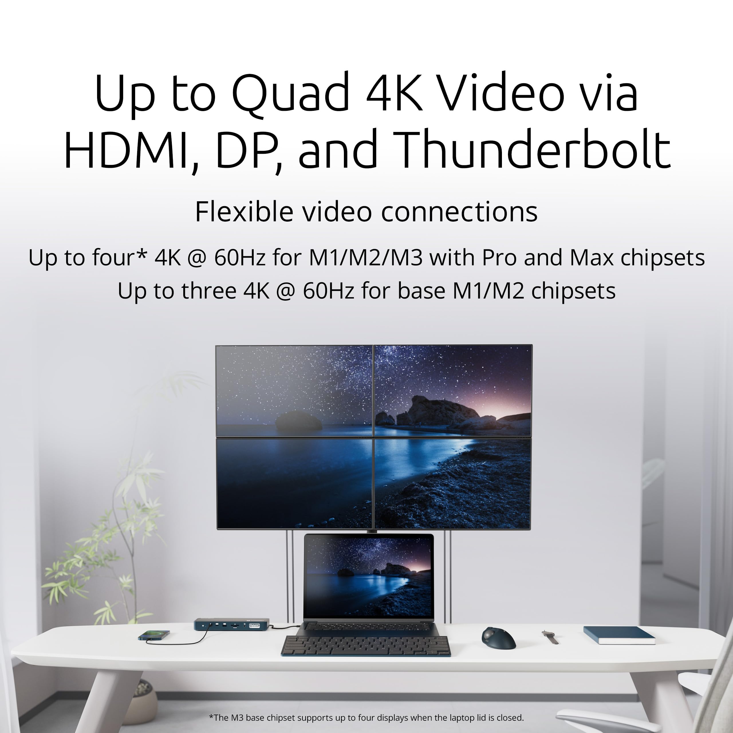 kensington-sd5900t-thunderbolt-4-quad-4k-docking-station-for-macbook-pro-air-k35 image 2