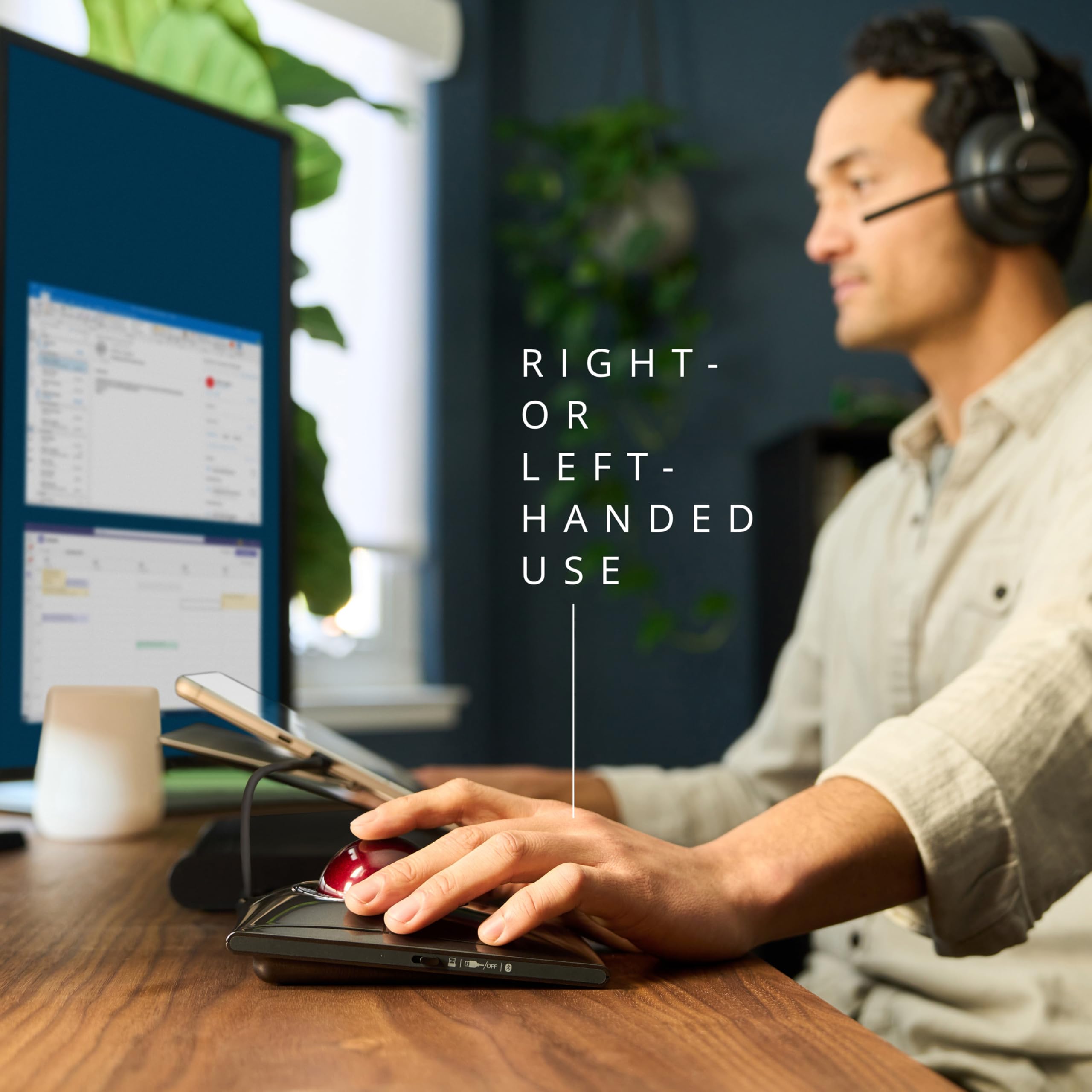 kensington-slimblade-pro-wireless-trackball-k72080ww-rechargeable-bluetooth-2-4g image 5