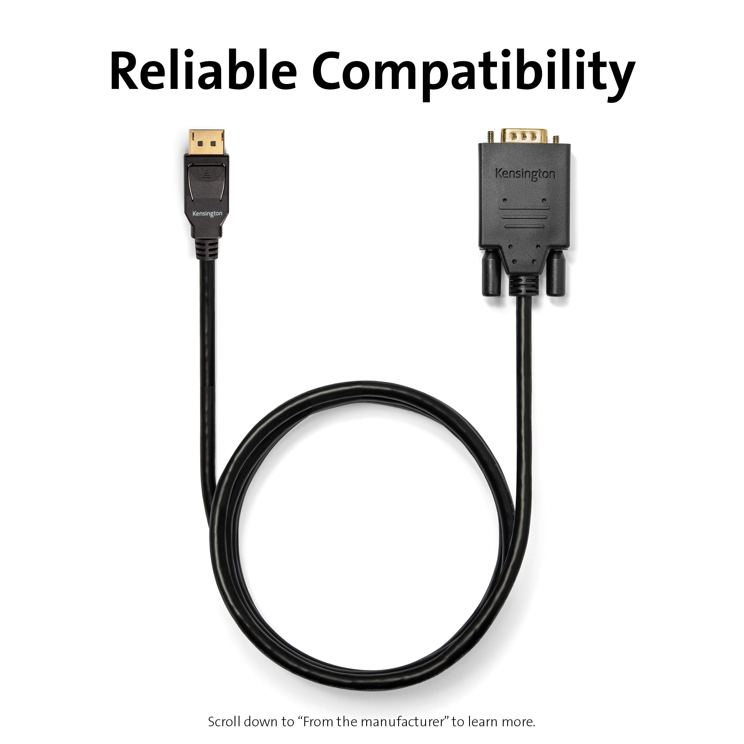 kensington-displayport-to-vga-cable-6ft-k33024ww image 4