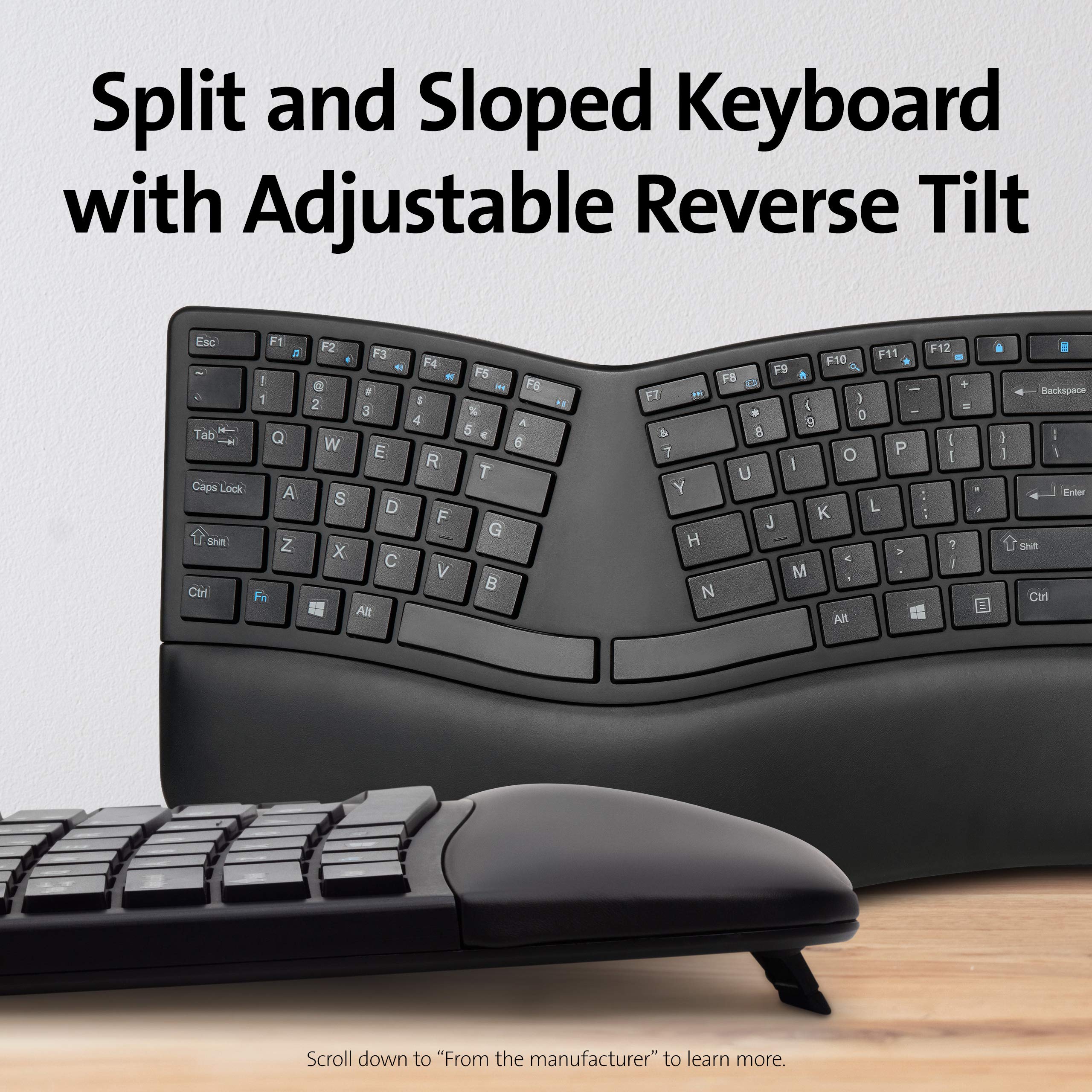kensington-pro-fit-ergonomic-wireless-keyboard-k75401us-bluetooth-2-4ghz-split-d image 3