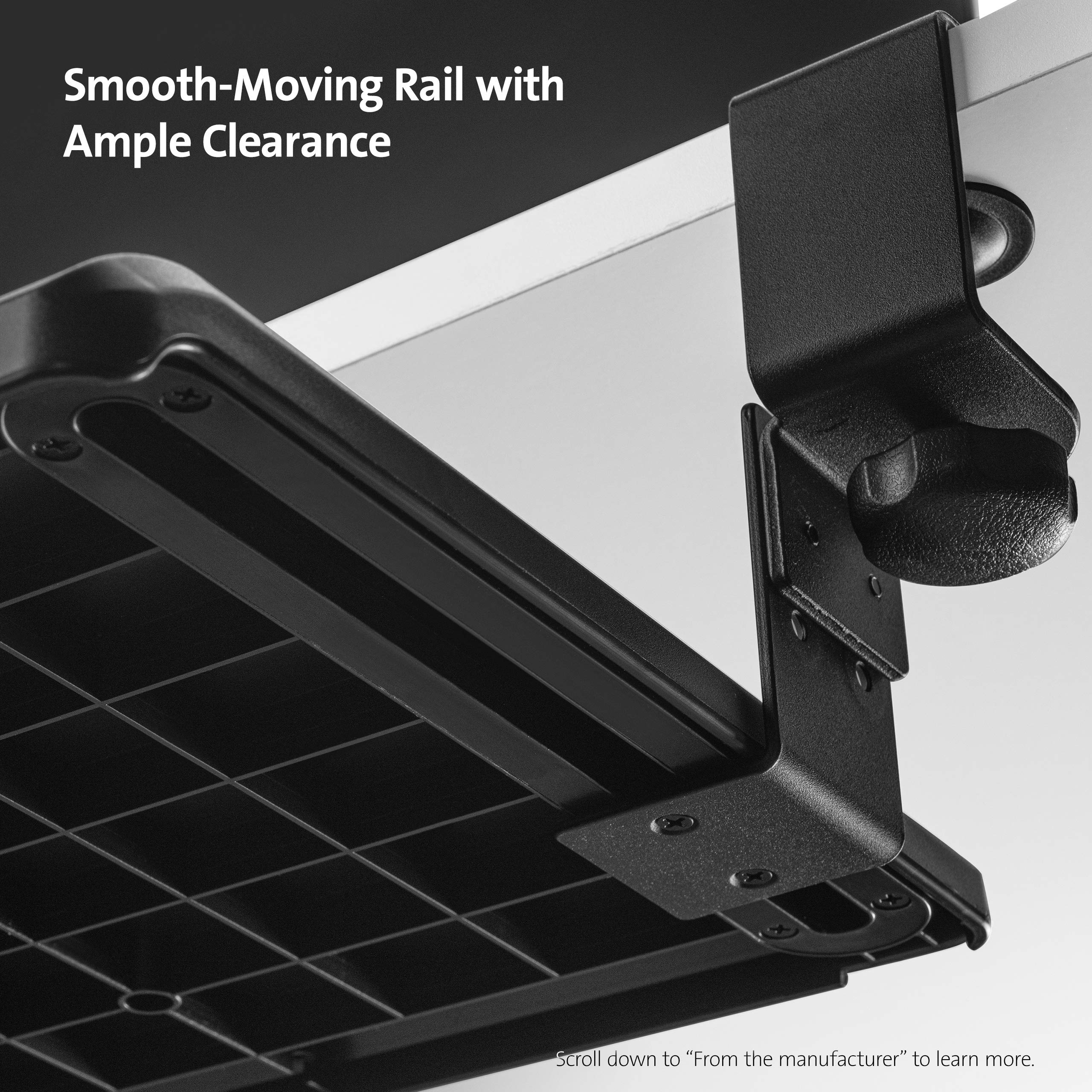 kensington-smartfit-clamp-on-keyboard-tray-k55407ww-under-desk-slide-out-drawer- image 3