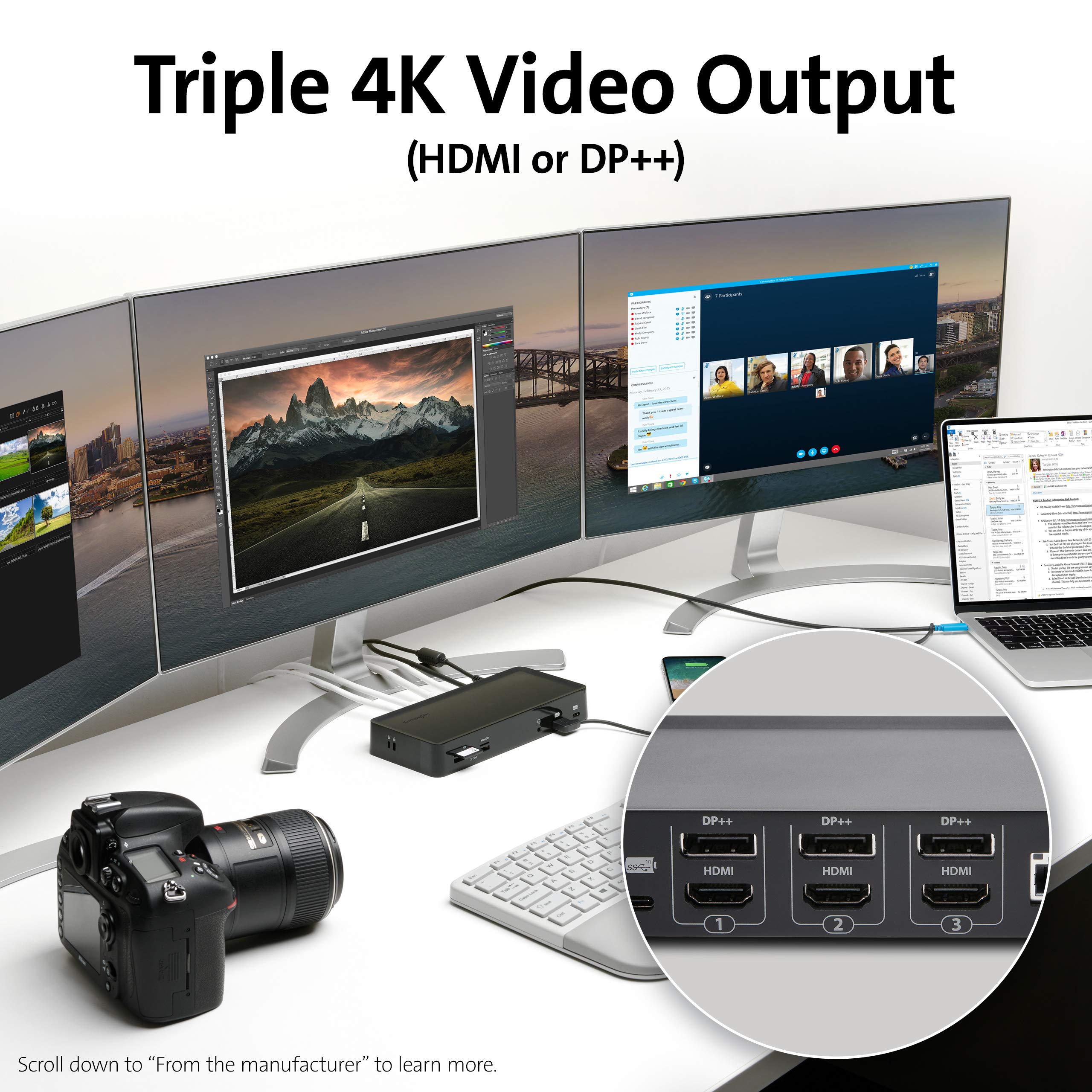 kensington-sd4900p-triple-4k-docking-station-for-windows-macbook-and-surface image 2