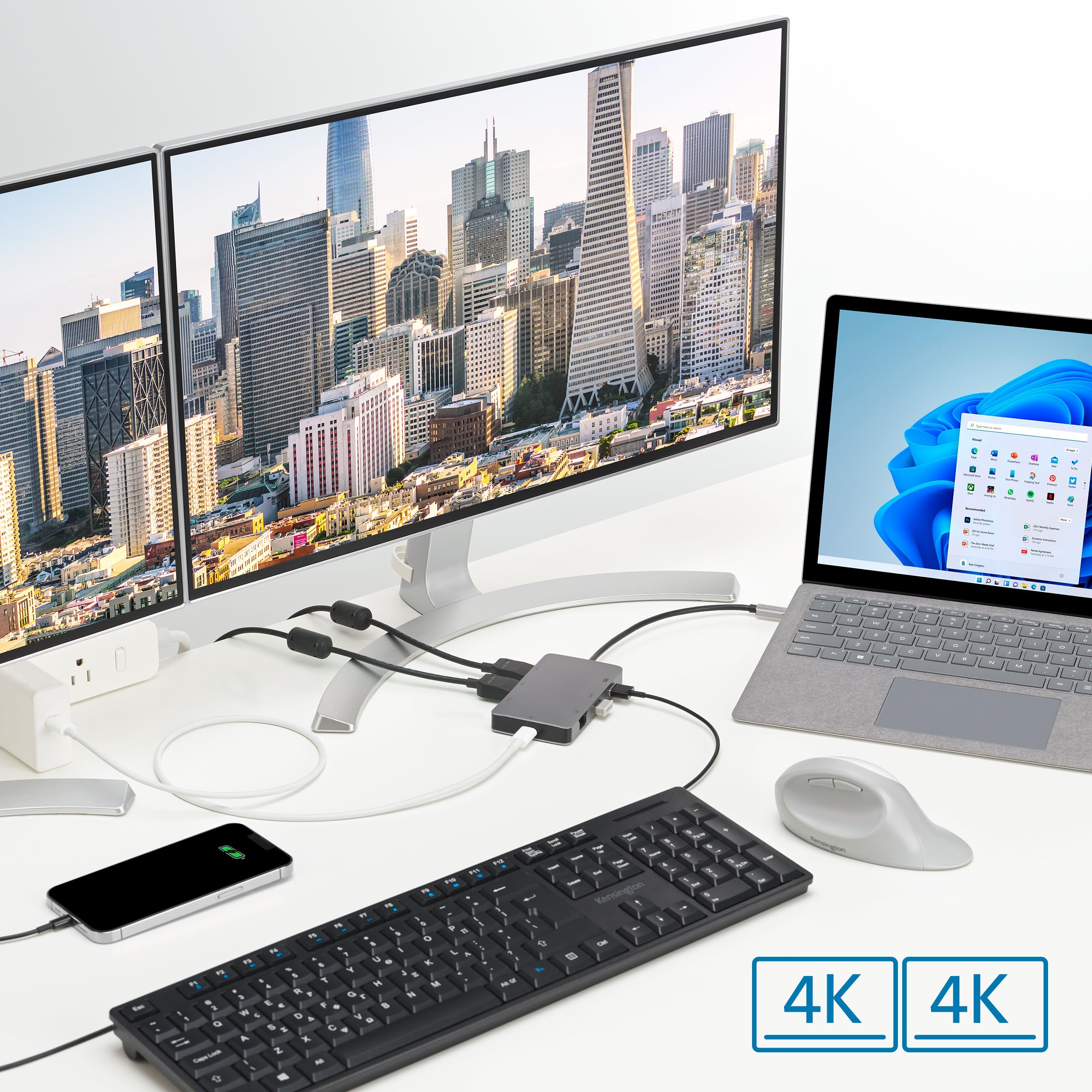 kensington-uh1450p-dual-4k-usb-c-mobile-dock-k36900ww image 3