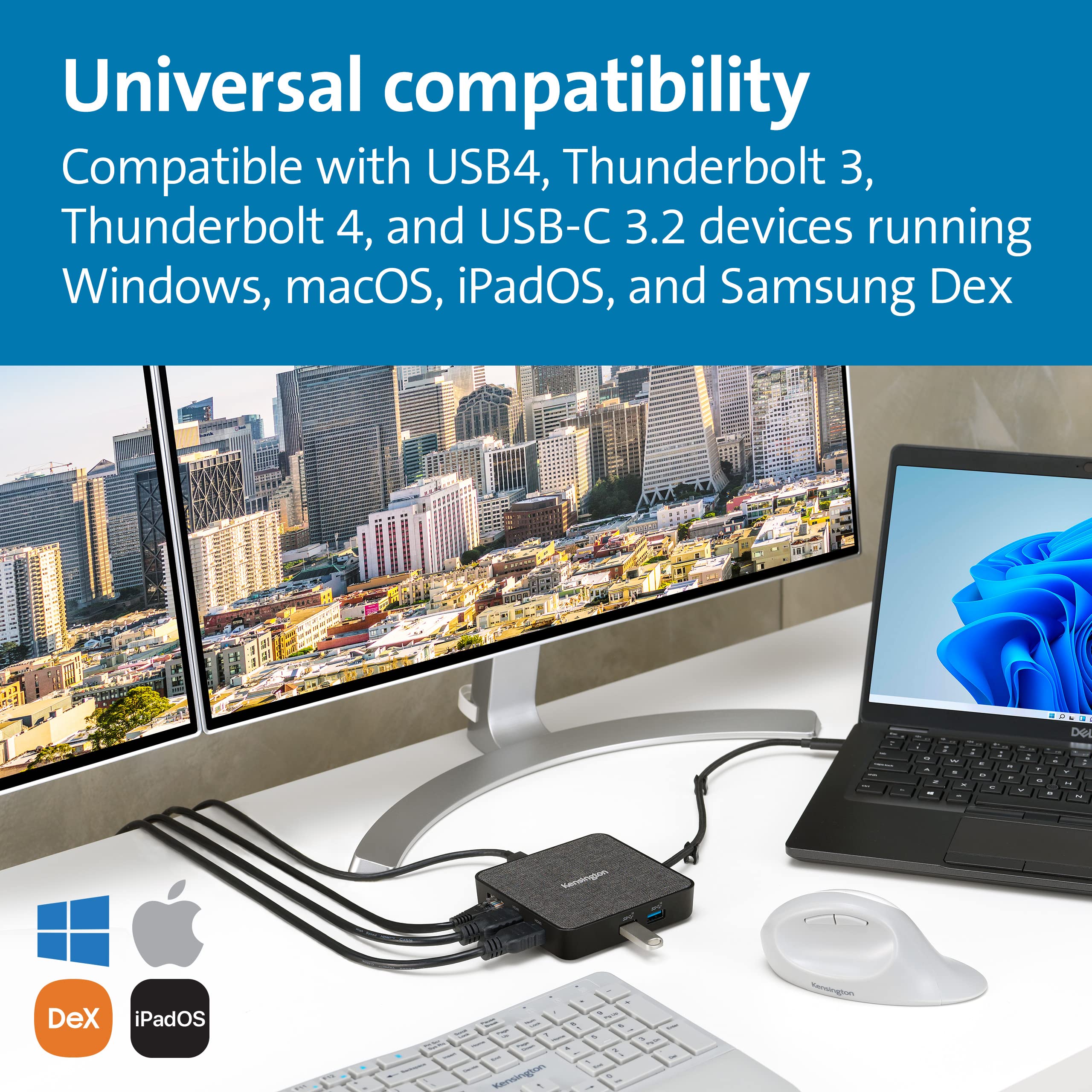 kensington-md120u4-usb4-hub-dual-4k-120hz-single-8k-60hz-100w-power-pass-through image 4