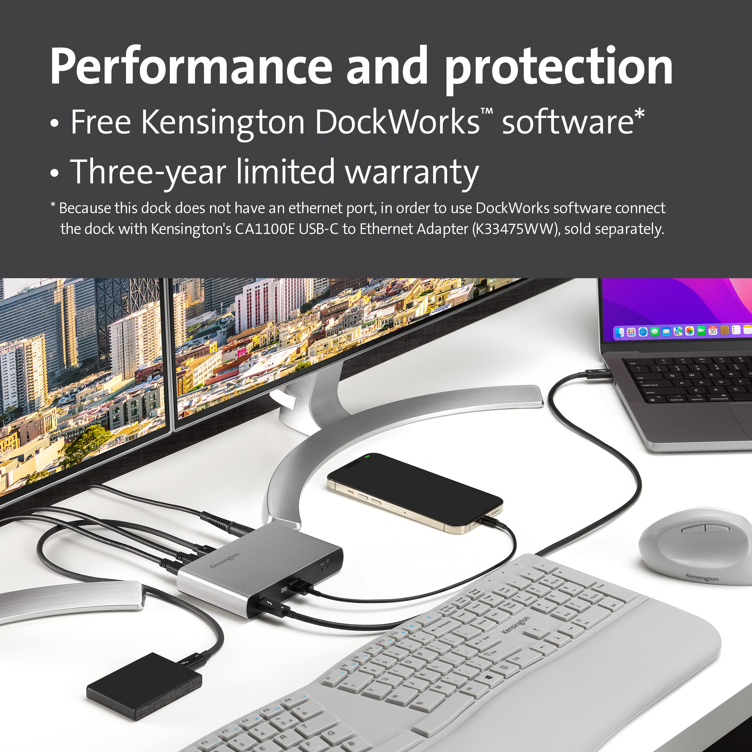 kensington-sd2600t-thunderbolt-4-hub-with-dual-4k-65w-pd-for-mac-and-windows image 7