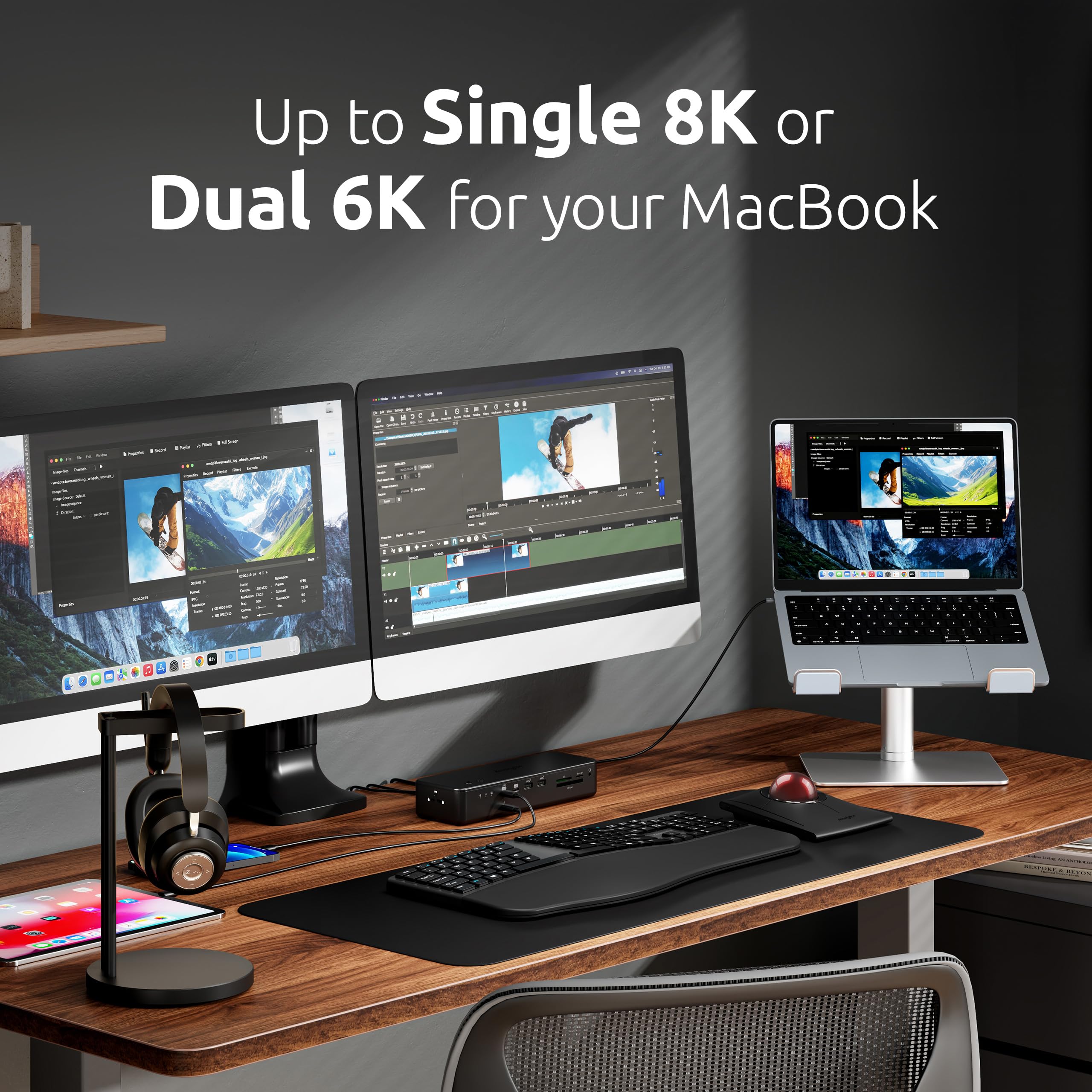 kensington-eq-pro-thunderbolt-5-dock-for-macbook-k33612na-140w-pd-80gbps-m-2-ssd image 2