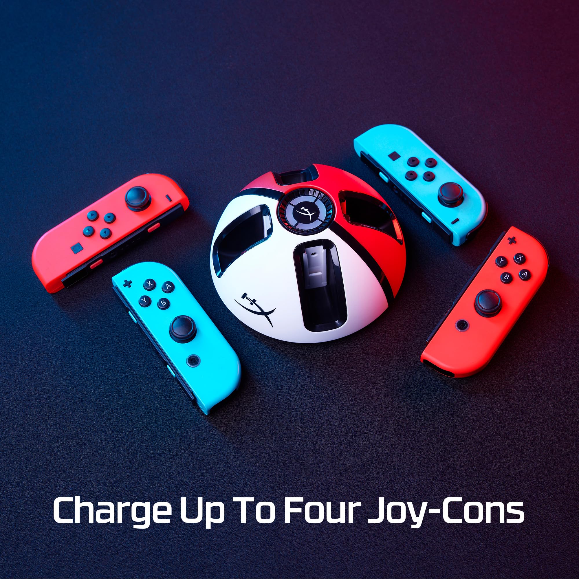 hyperx-chargeplay-quad-2-joy-con-charging-station-for-nintendo-switch-fast-charg image 3