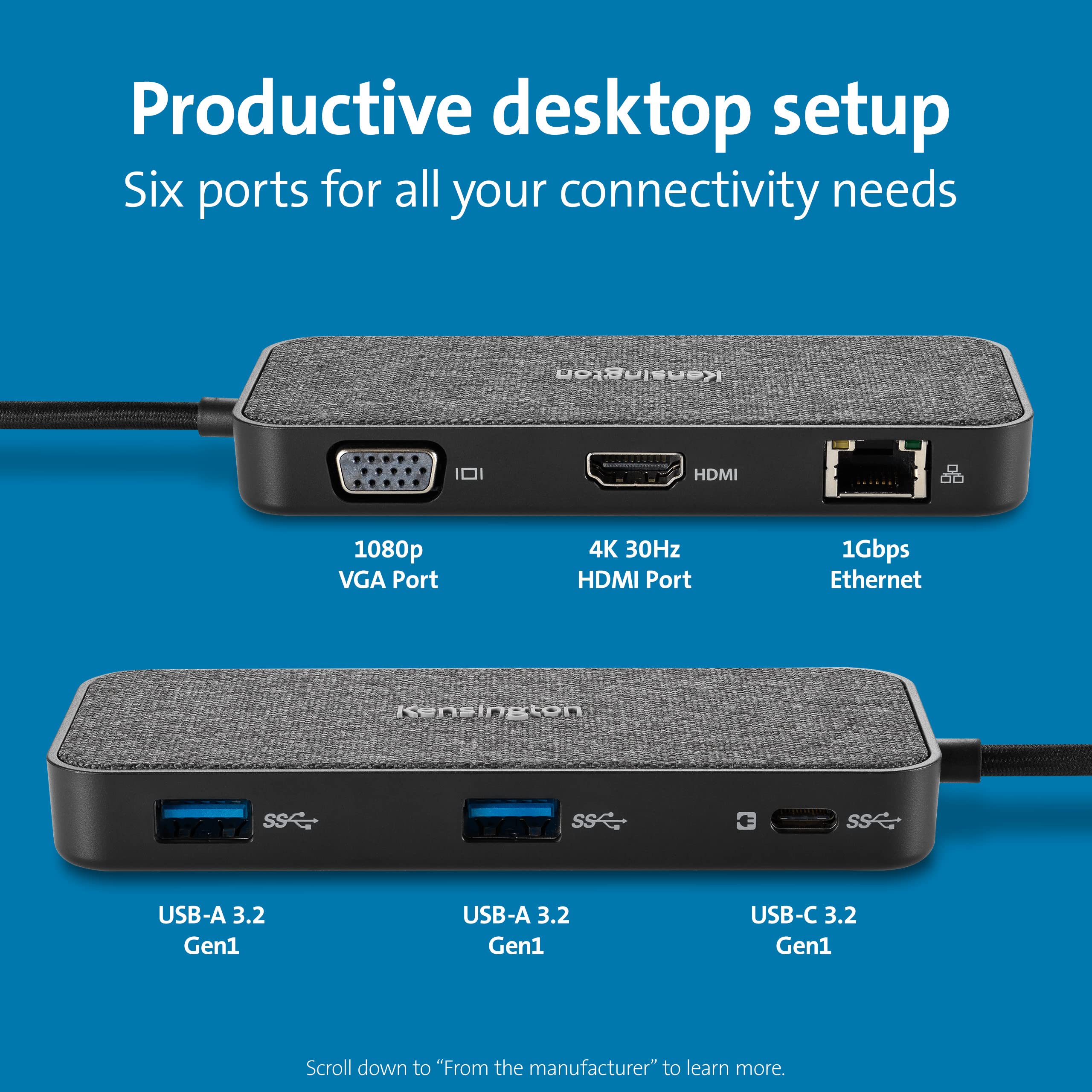 kensington-sd1650p-usb-c-4k-portable-docking-station-with-100w-power-pass-throug image 3