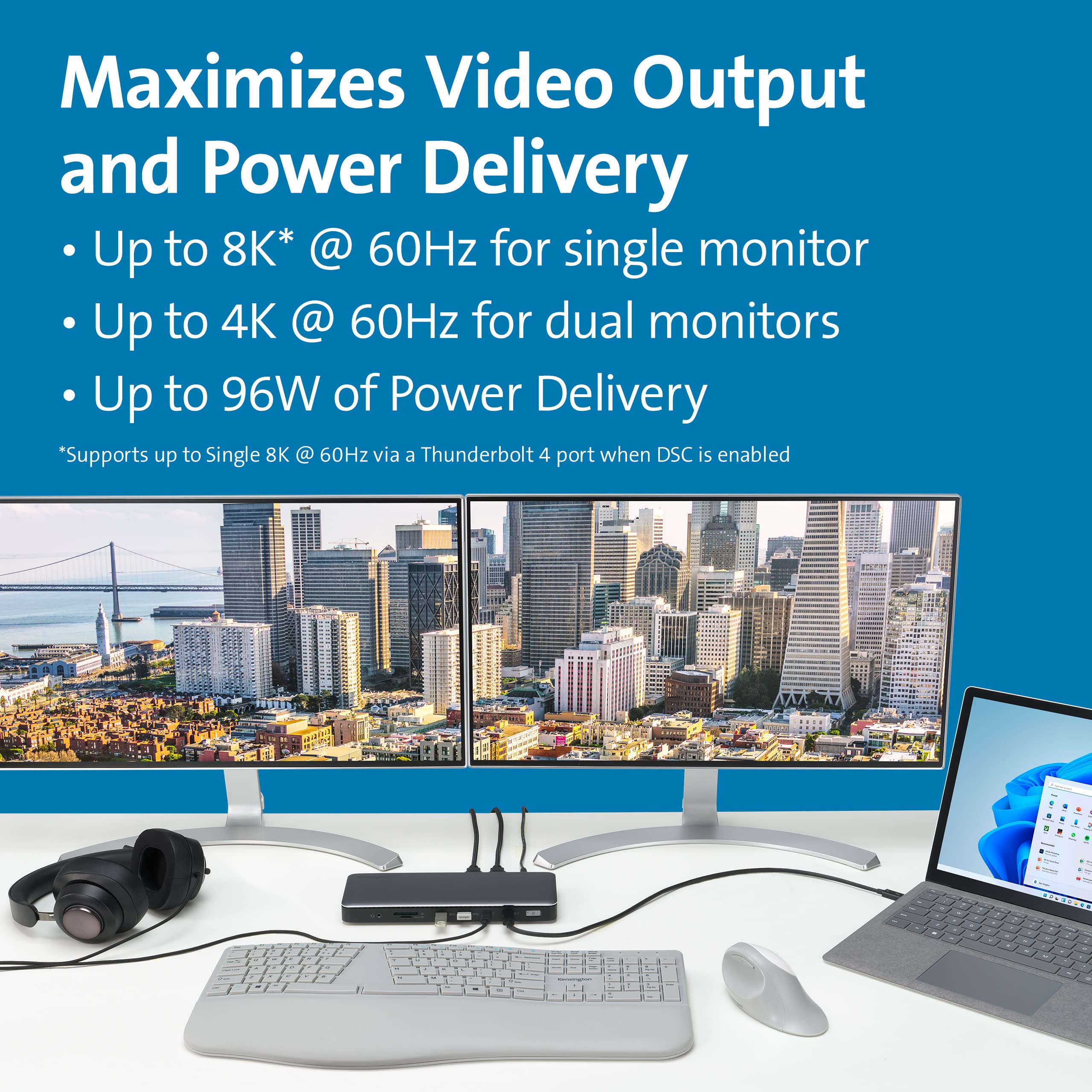 kensington-sd5760t-thunderbolt-4-dual-4k-docking-station-with-100w-pd-2x-hdmi-sd image 4
