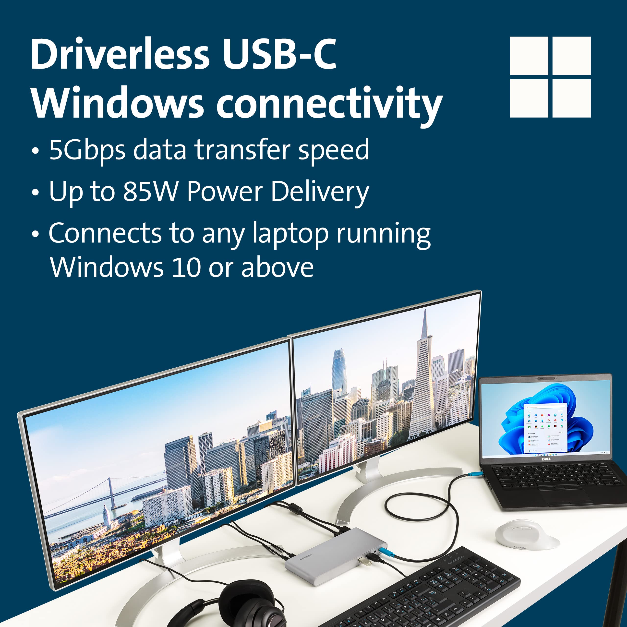 kensington-sd4810p-11-in-1-usb-c-triple-display-docking-station-85w-pd-driverles image 3