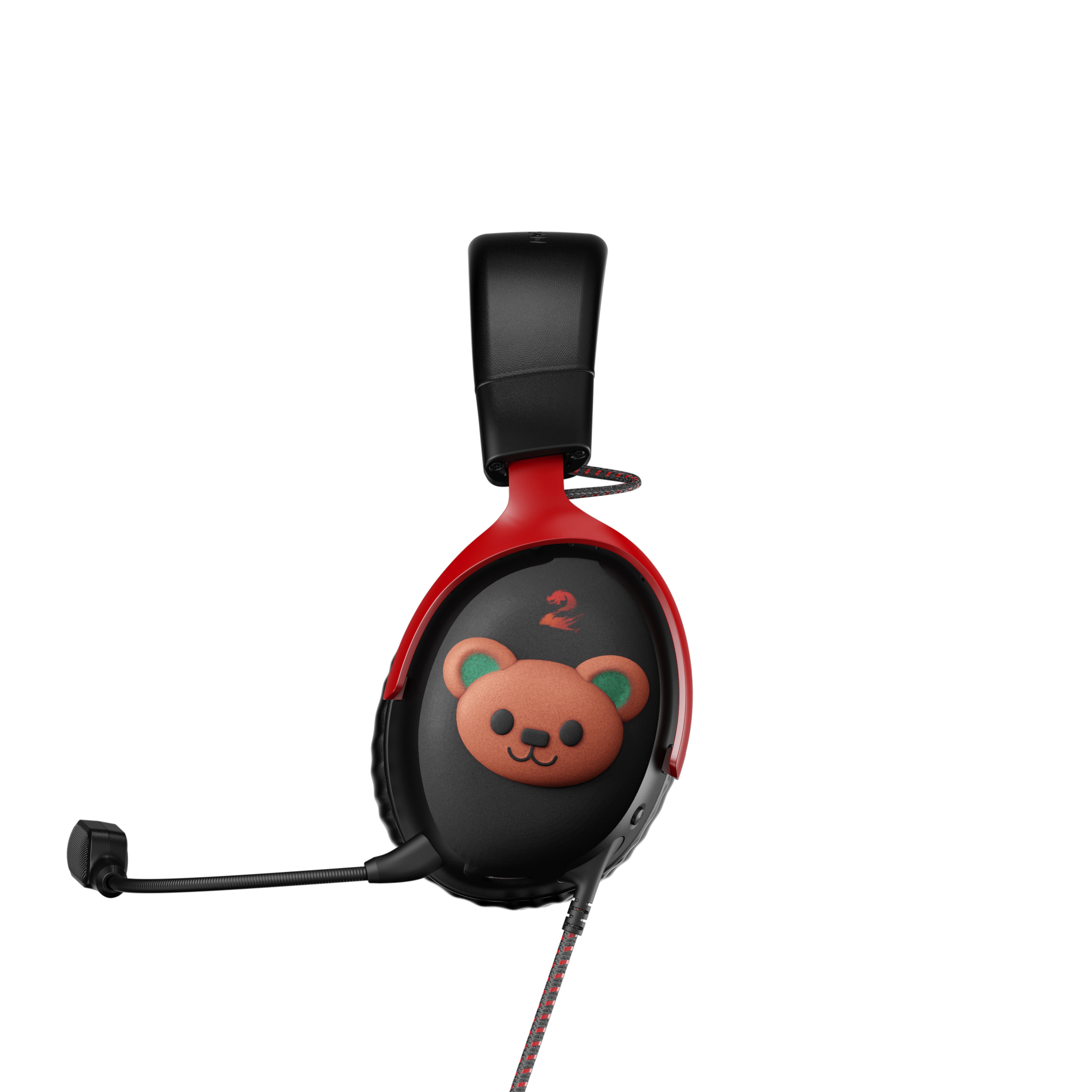 hyperx-3d-x-guild-wars-2-plush-bear-headset-plates-for-cloud-ii image 2